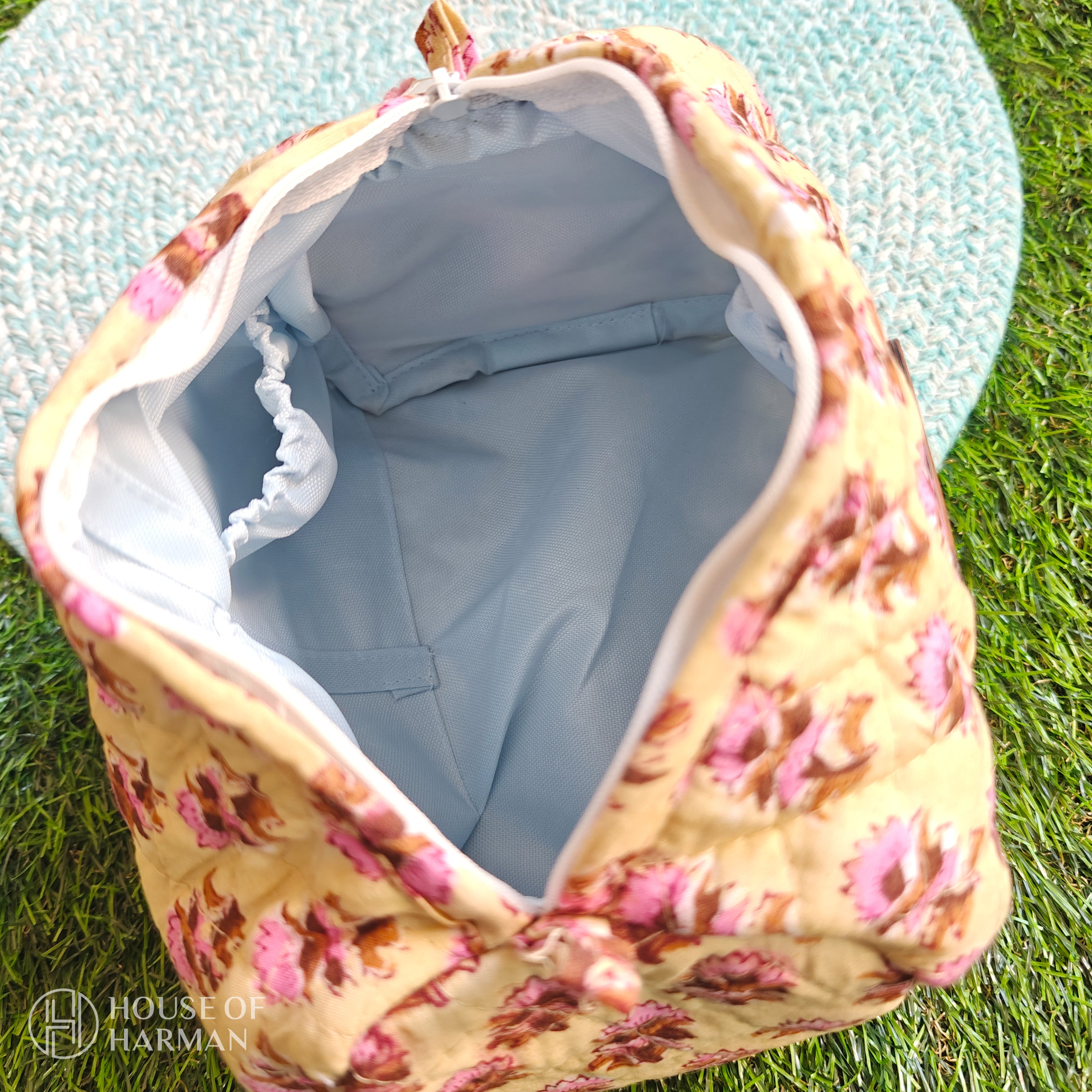 Multipurpose Pouches- Set of Three I Waterproof Lining I Four Mini Pockets Inside