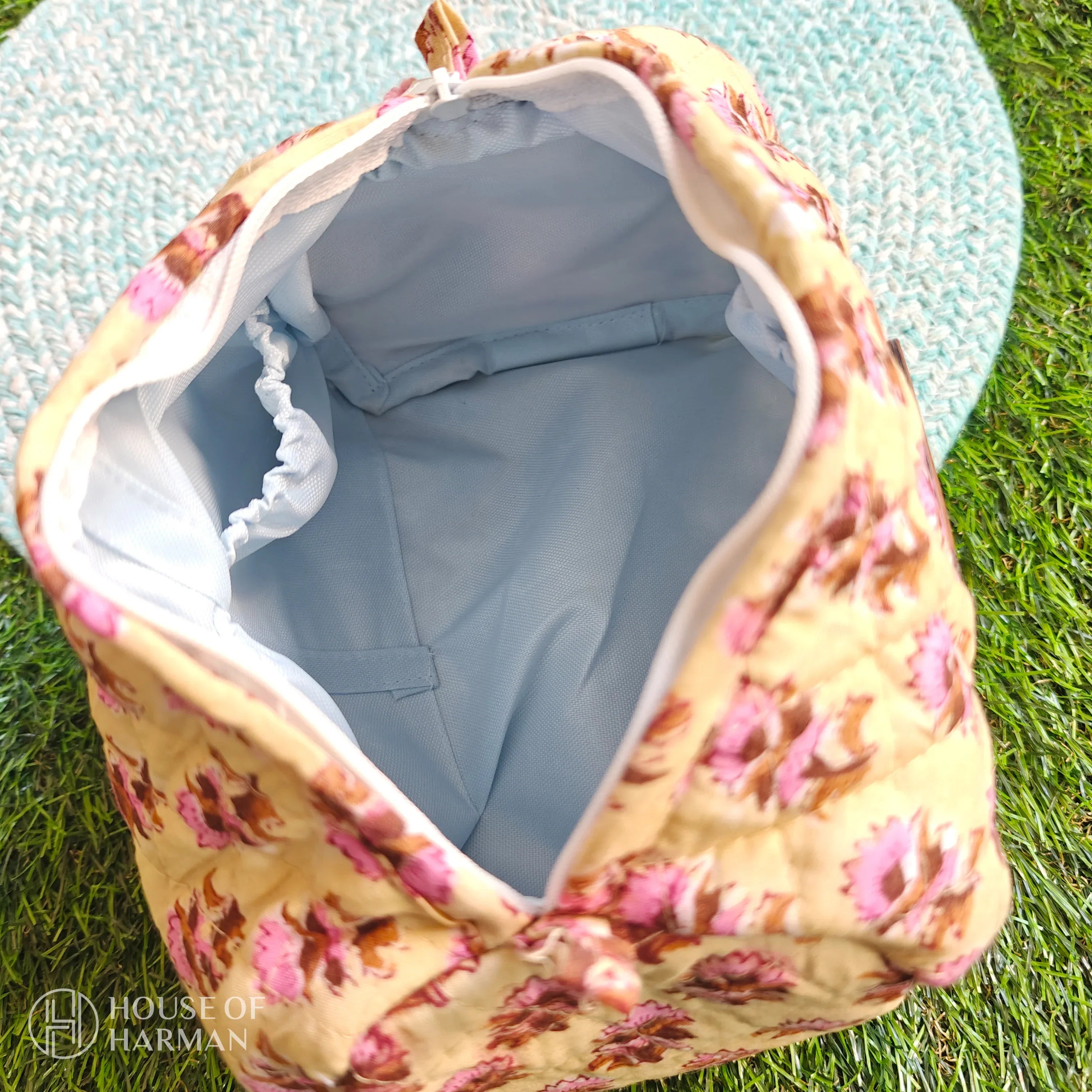 Multipurpose Pouches- Set of Three I Waterproof Lining I Four Mini Pockets Inside - HOUSE OF HARMAN