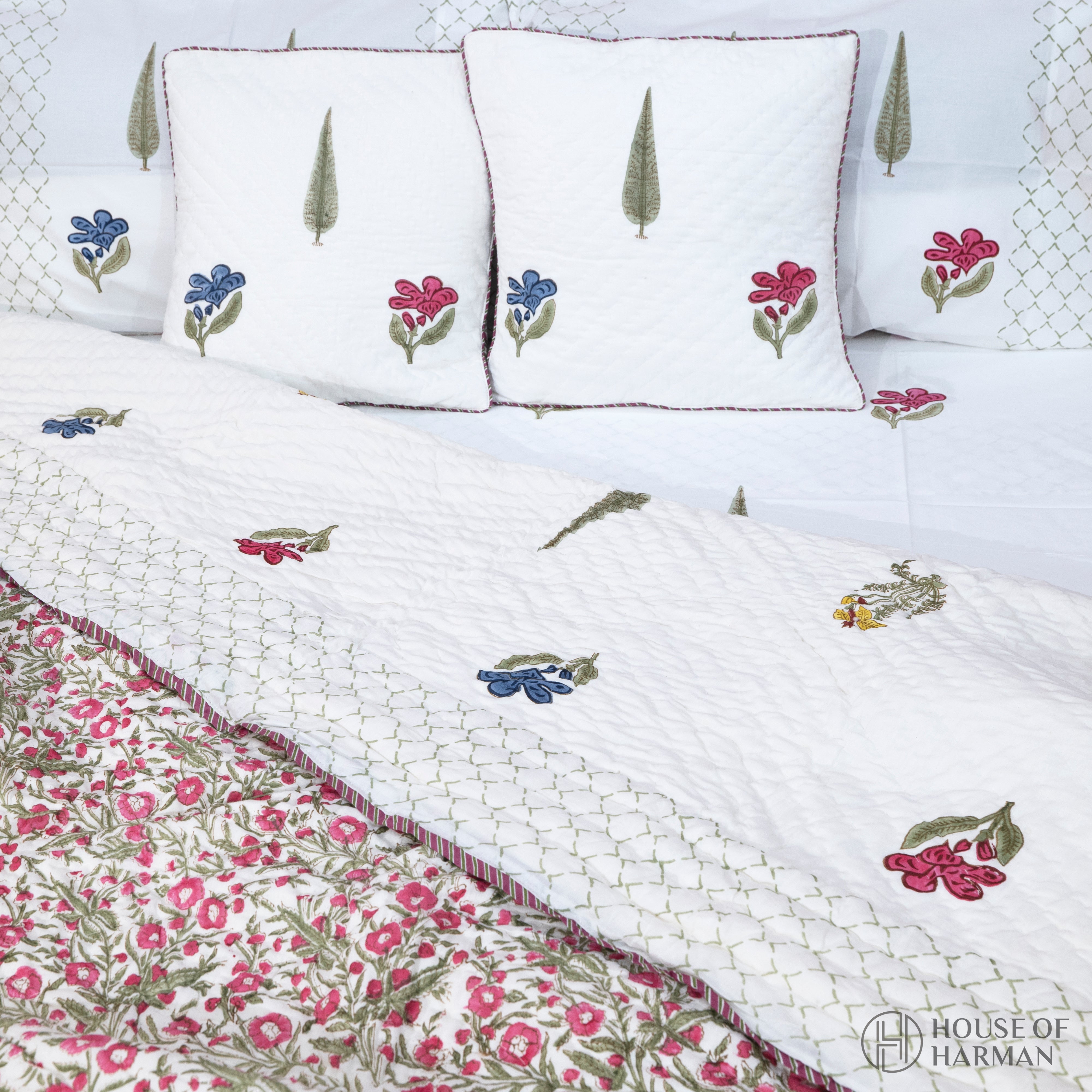 Floral Symphony Charm Quilt