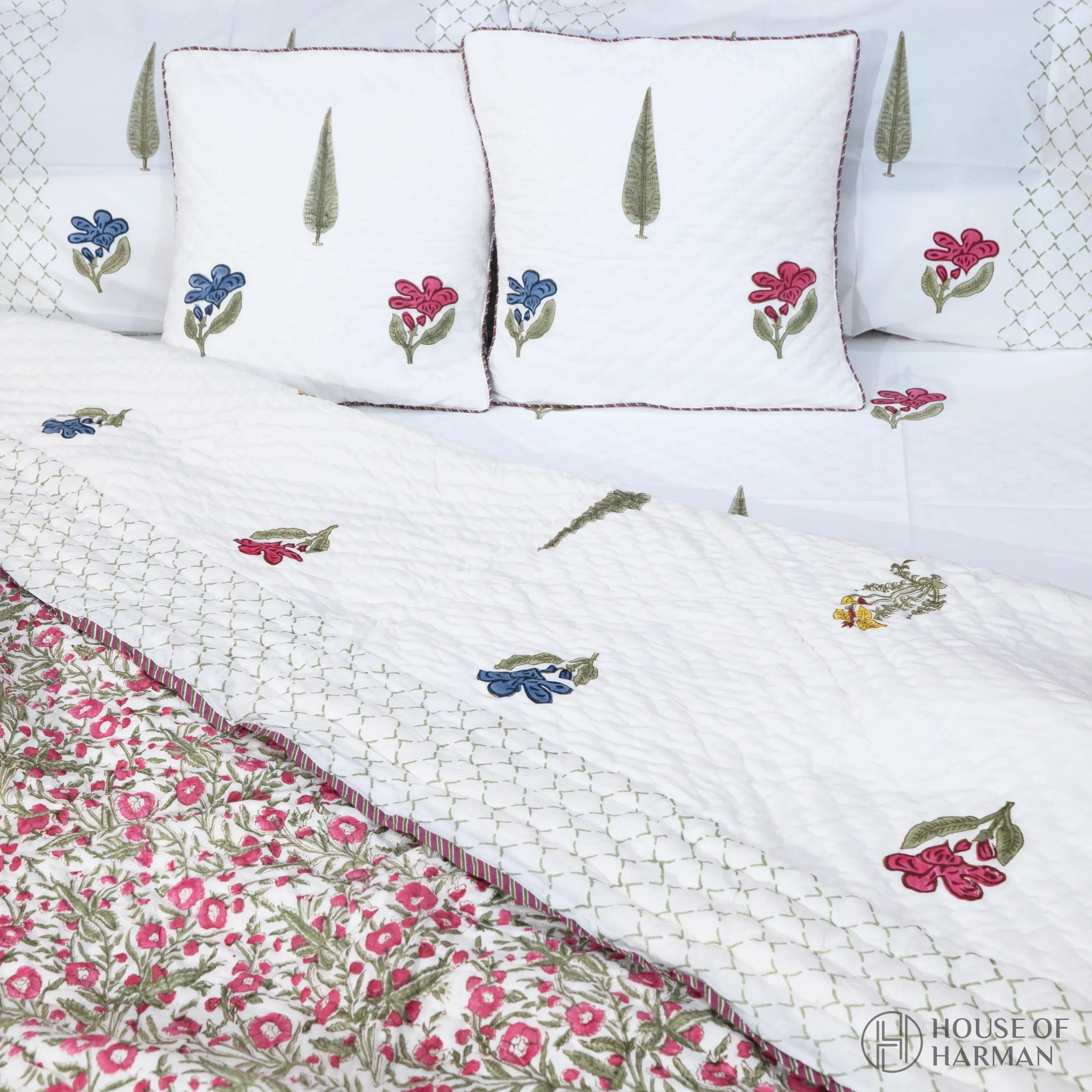 Floral Symphony Charm Quilt - HOUSE OF HARMAN