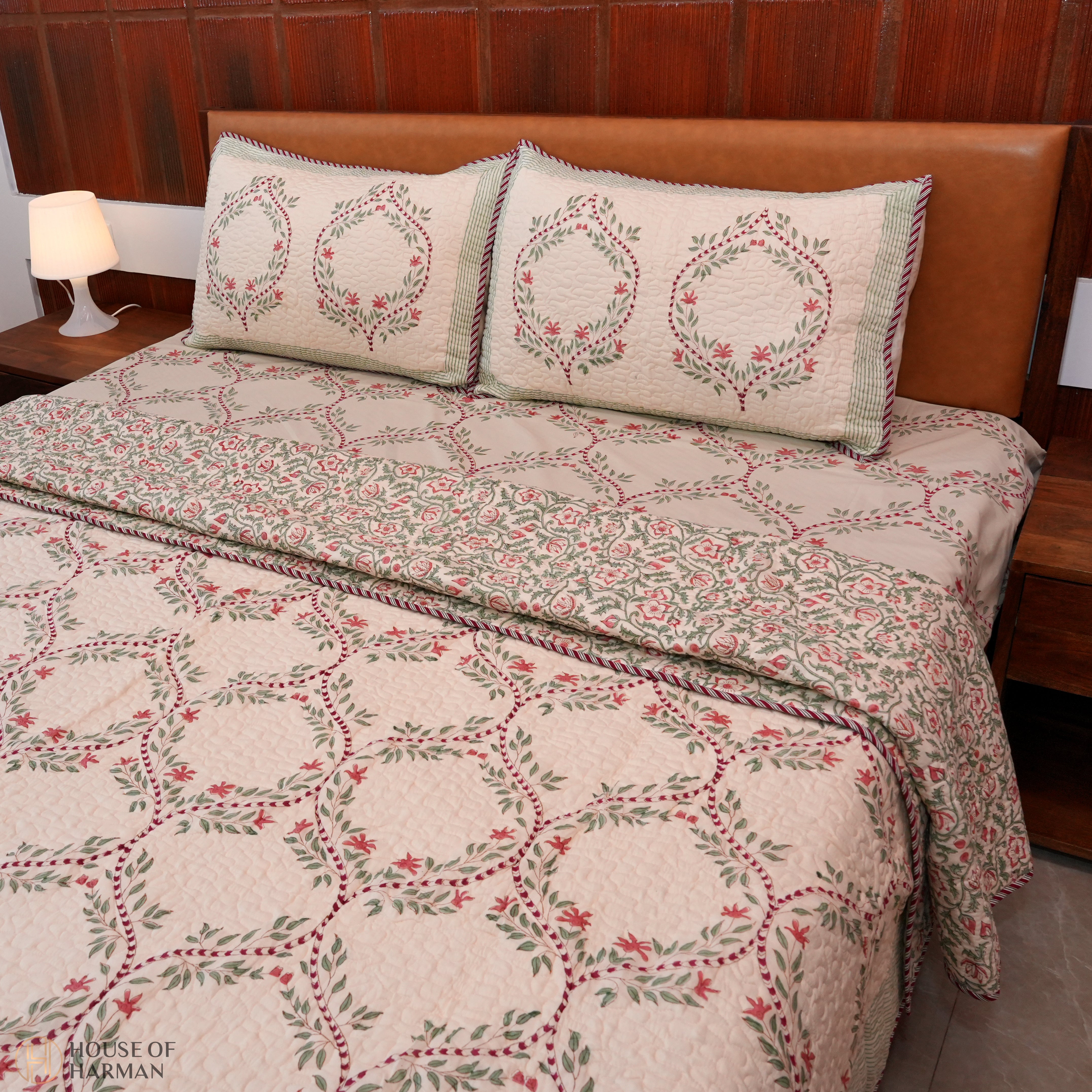 Heritage Verdant Trellis Bedcover