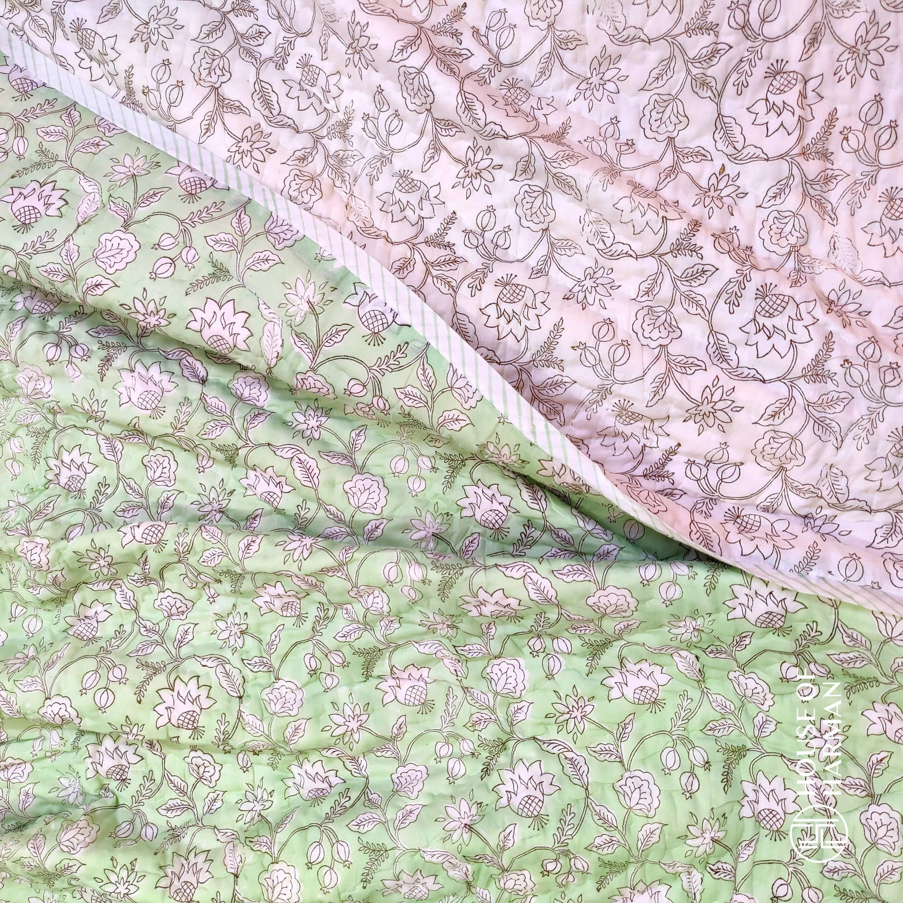 Spring Lime Quilt - HOUSE OF HARMAN