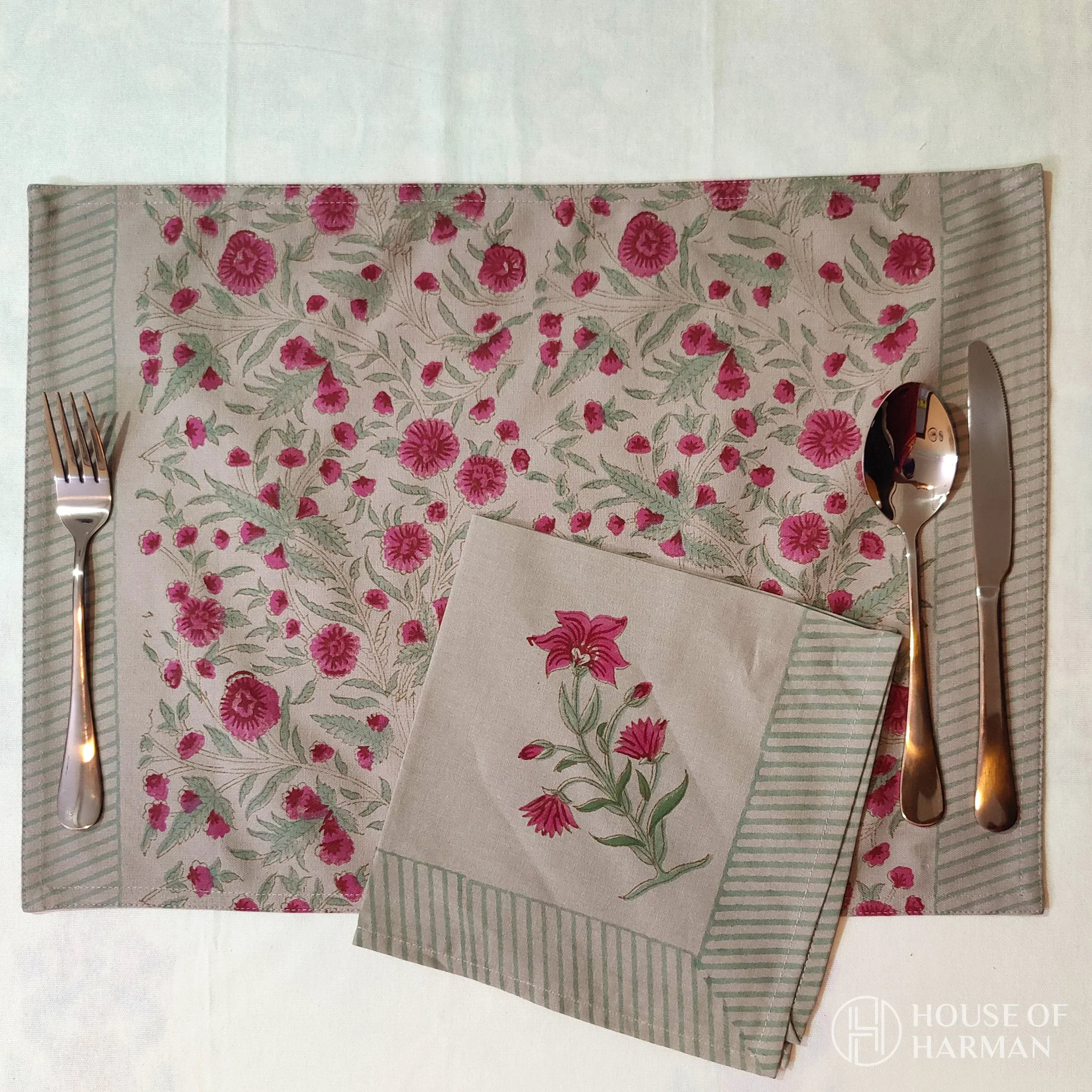 Clay Meadow Charm Placemats - HOUSE OF HARMAN