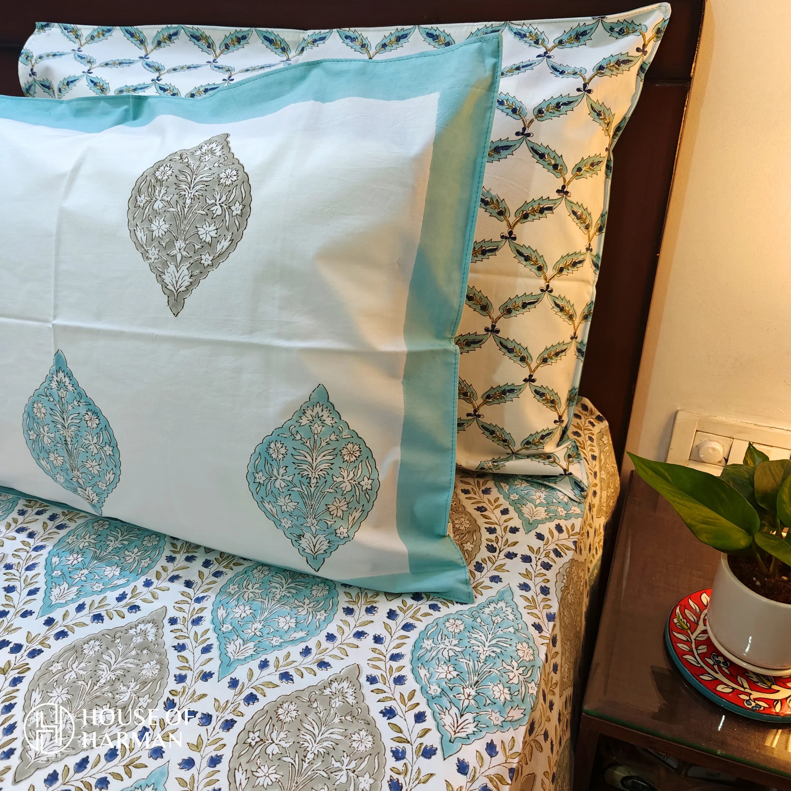 Mughal Jaal Bedsheet - HOUSE OF HARMAN