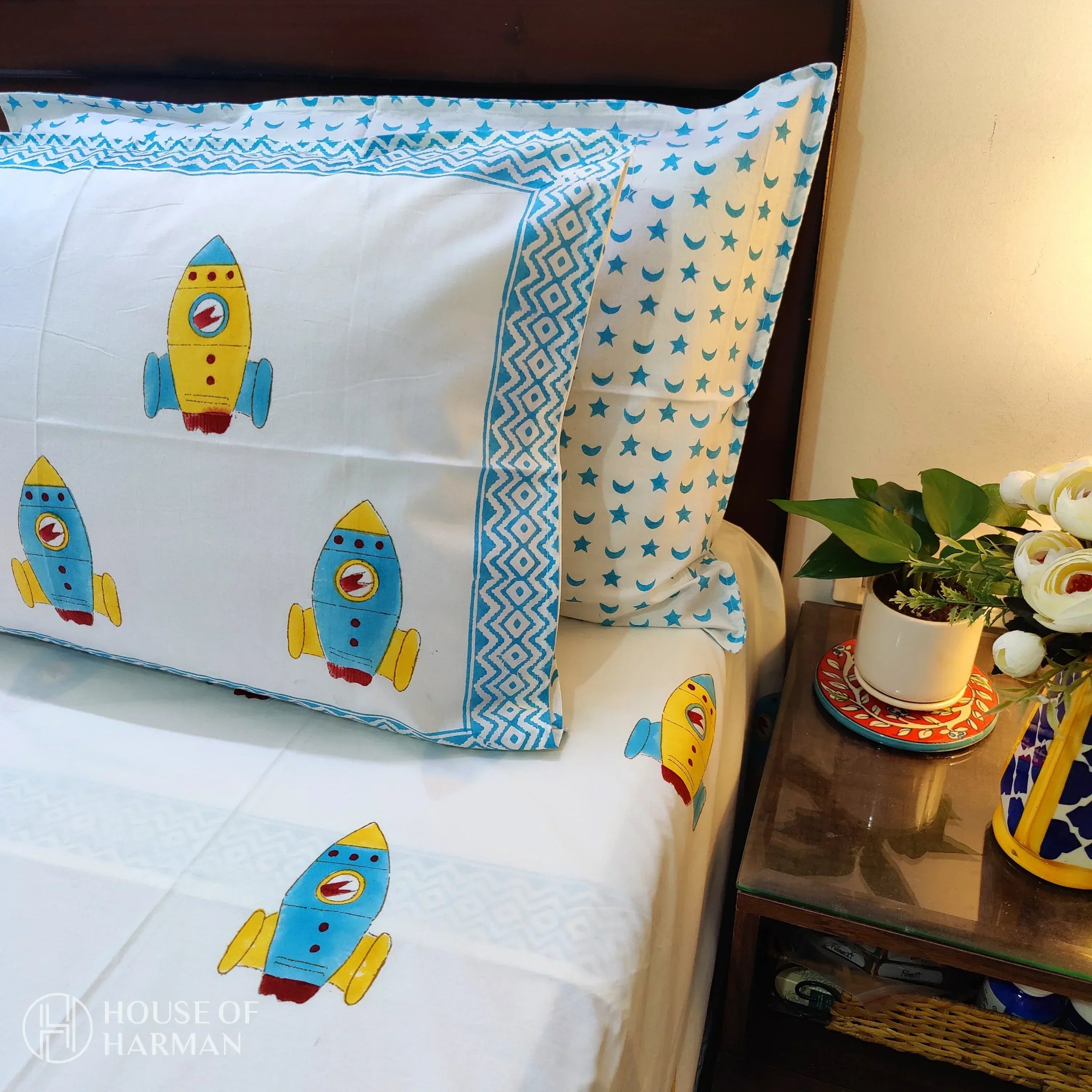 Cosmic Adventure Bedsheet - HOUSE OF HARMAN