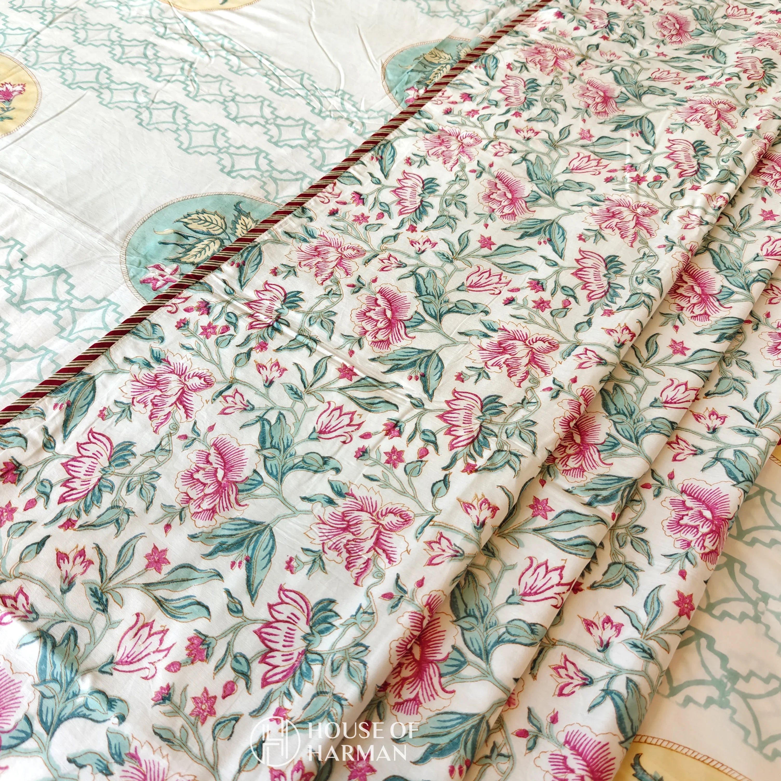 Blushing Rose Elegance Dohar - HOUSE OF HARMAN