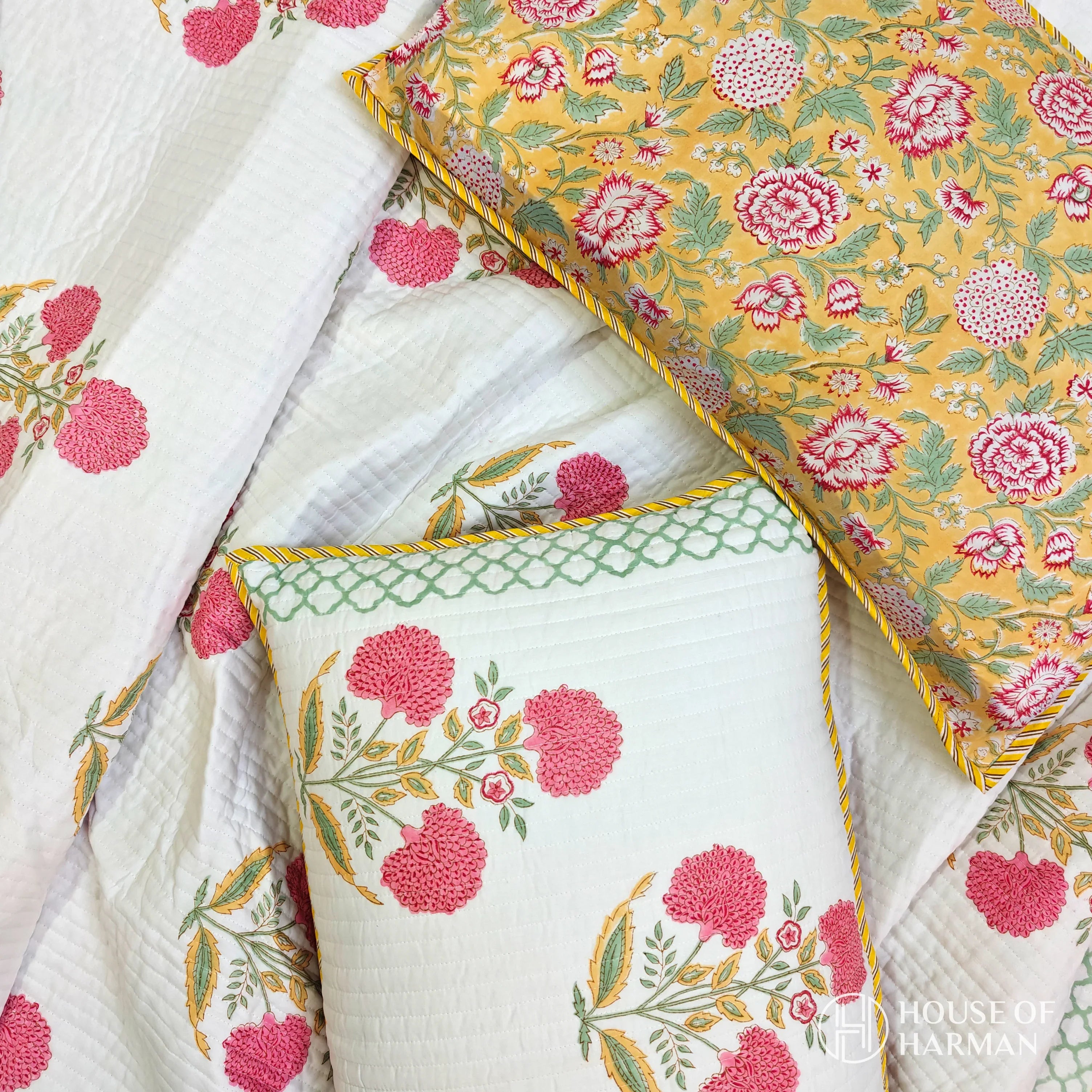 Amber Bloom Haven Bedcover - HOUSE OF HARMAN