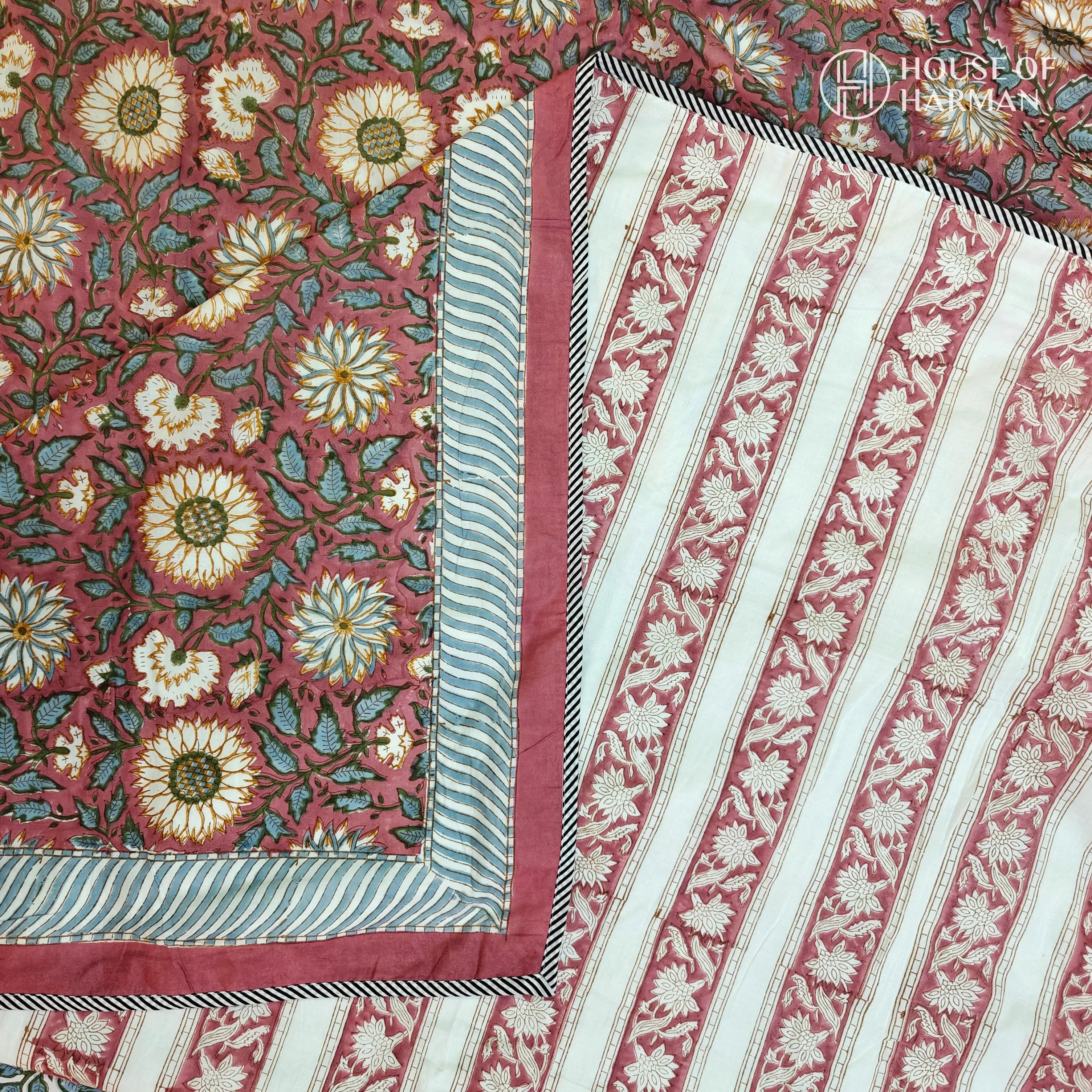 Vintage Rosewood Delight Dohar - HOUSE OF HARMAN