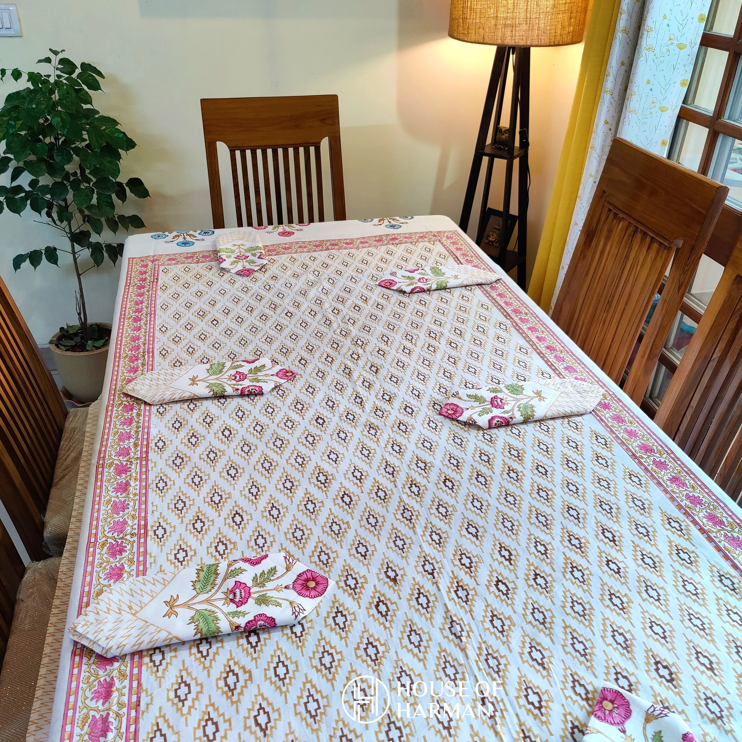 Eternal Garden Table Cover (With Cotton Napkins) - HOUSE OF HARMAN