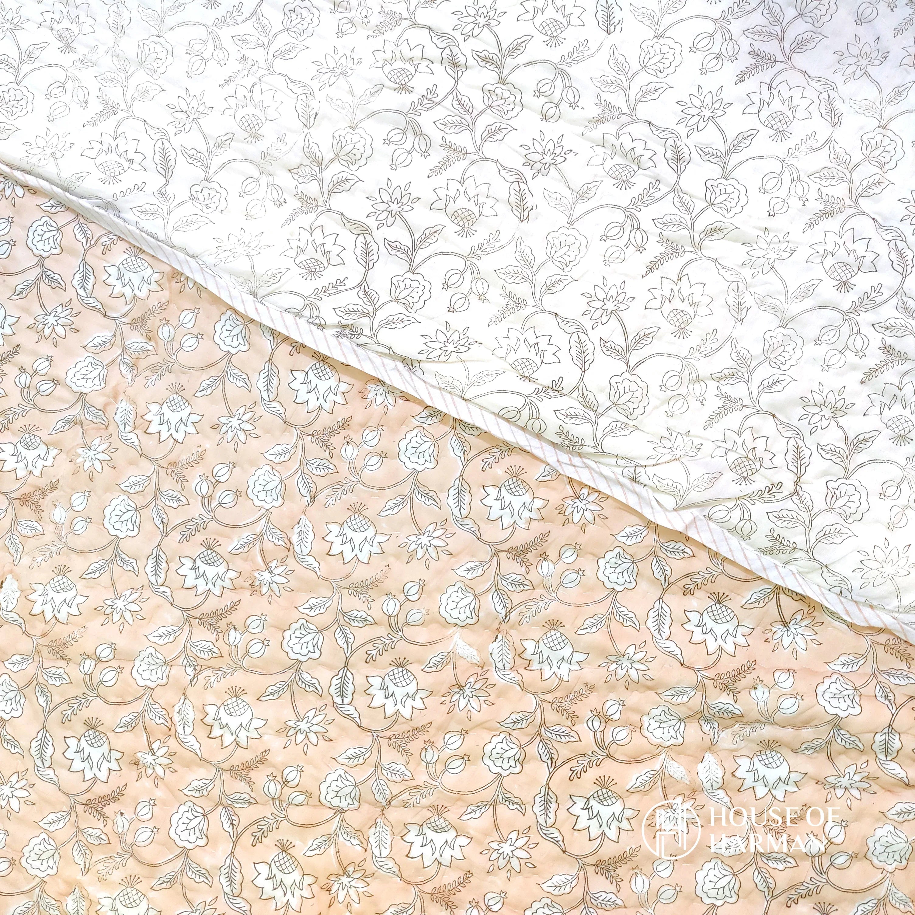 Summer Peach Quilt - HOUSE OF HARMAN