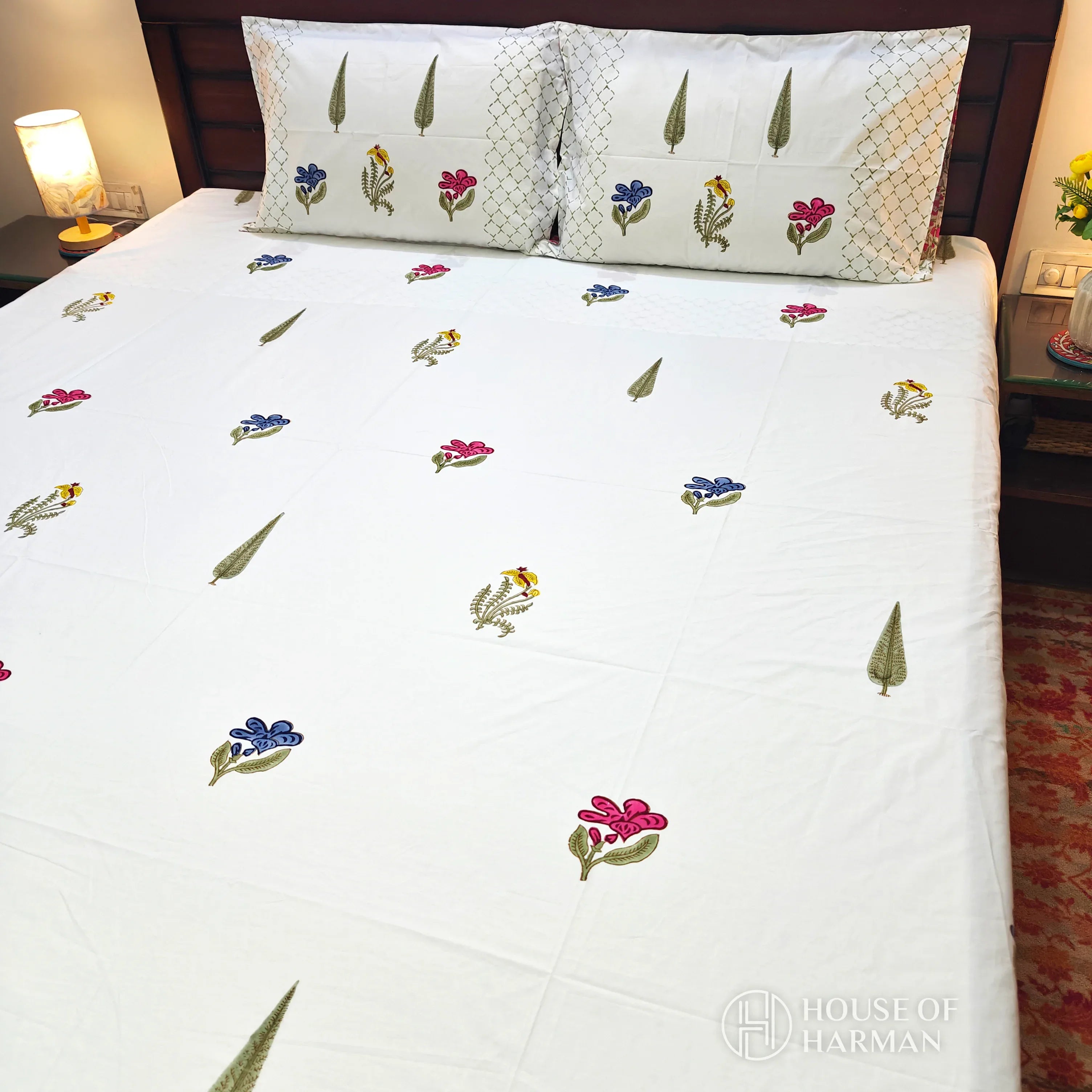 Floral Symphony Charm Bedsheet - HOUSE OF HARMAN