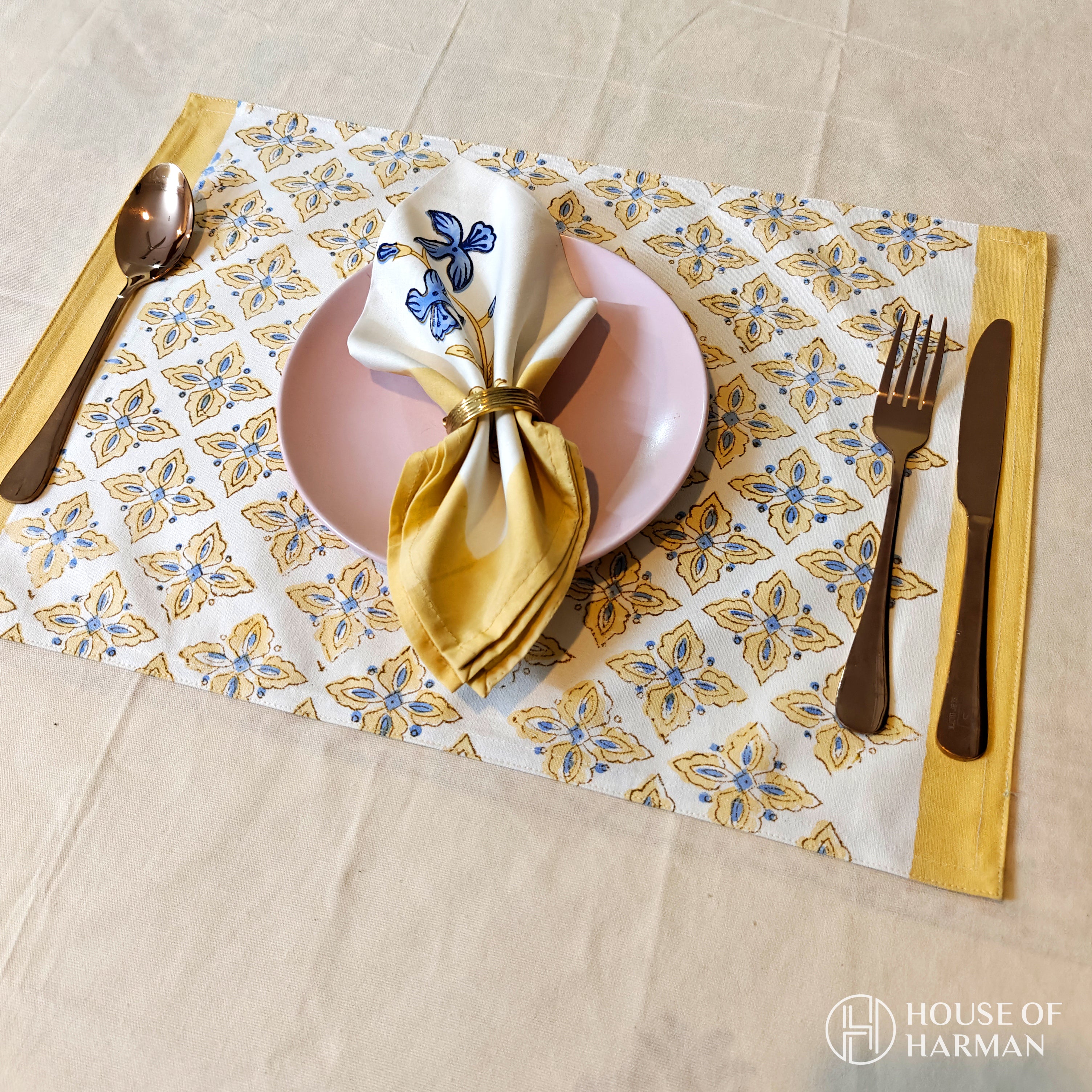 Sky Petal Whisper Placemats