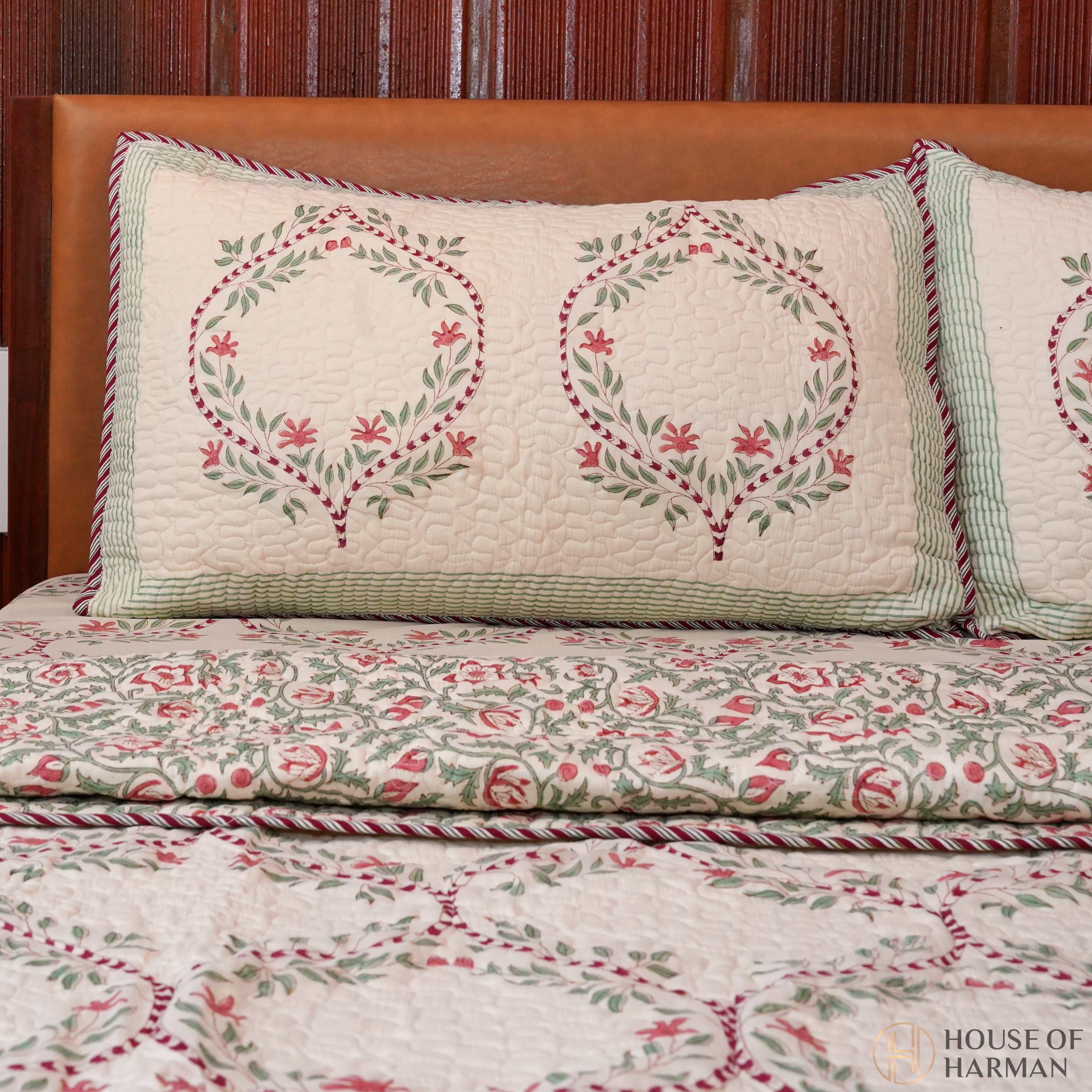 Heritage Verdant Trellis Bedcover - HOUSE OF HARMAN