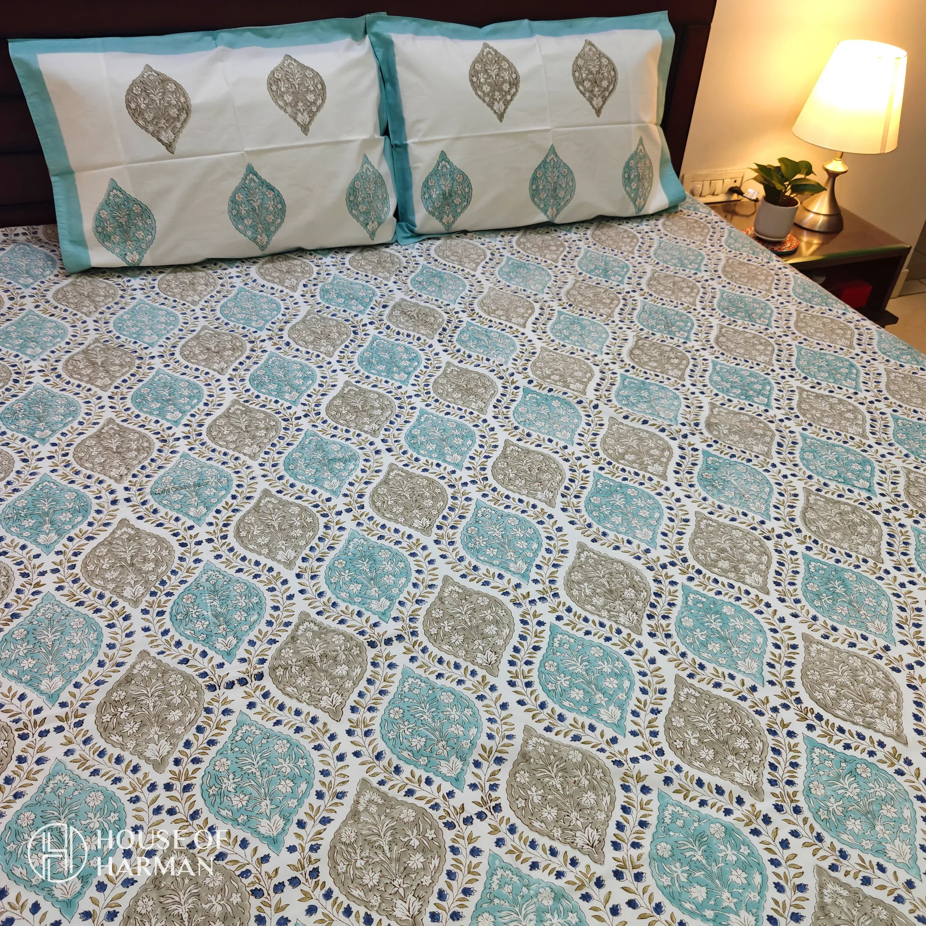 Mughal Jaal Bedsheet - HOUSE OF HARMAN