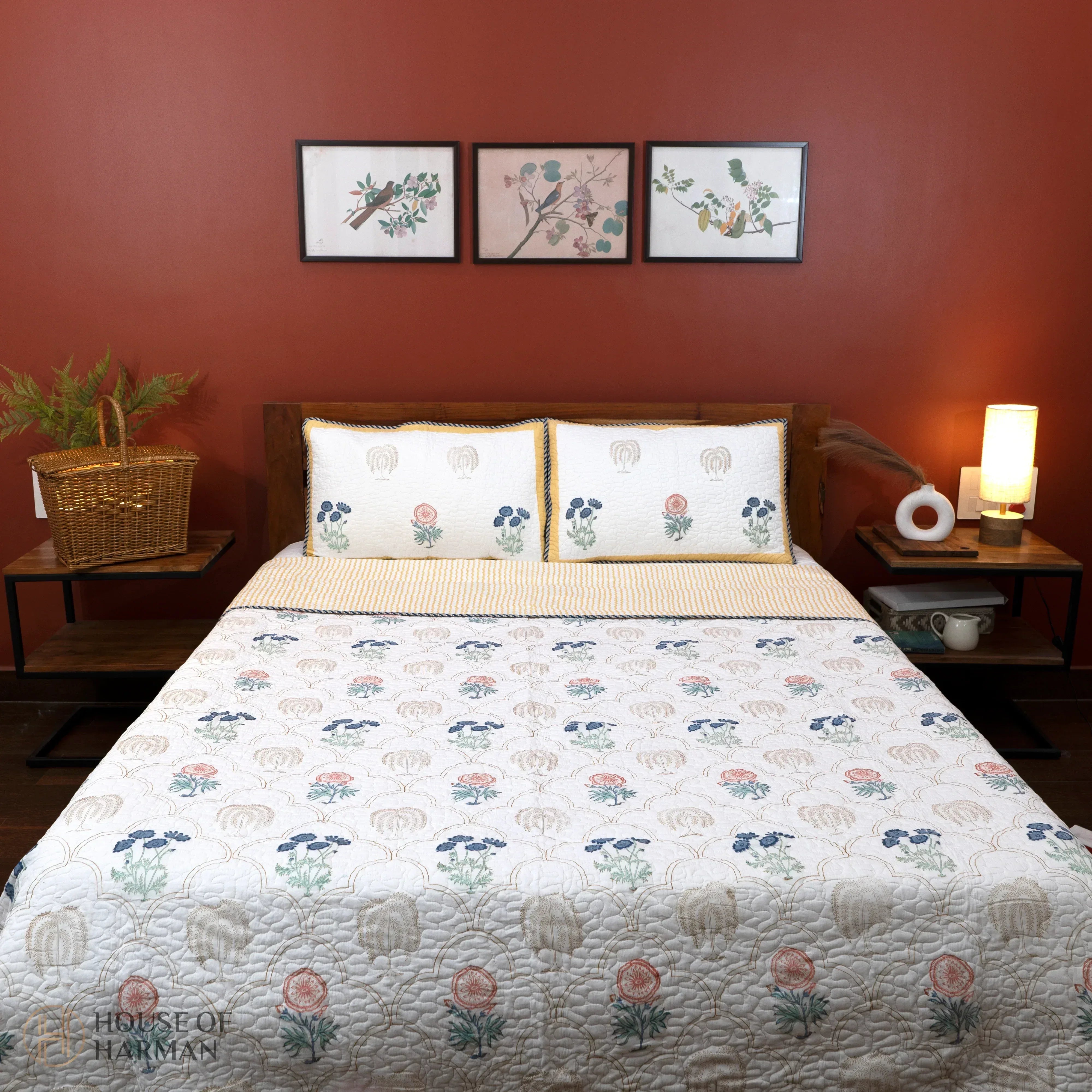 Elysian Floral Arches Bedcover - HOUSE OF HARMAN