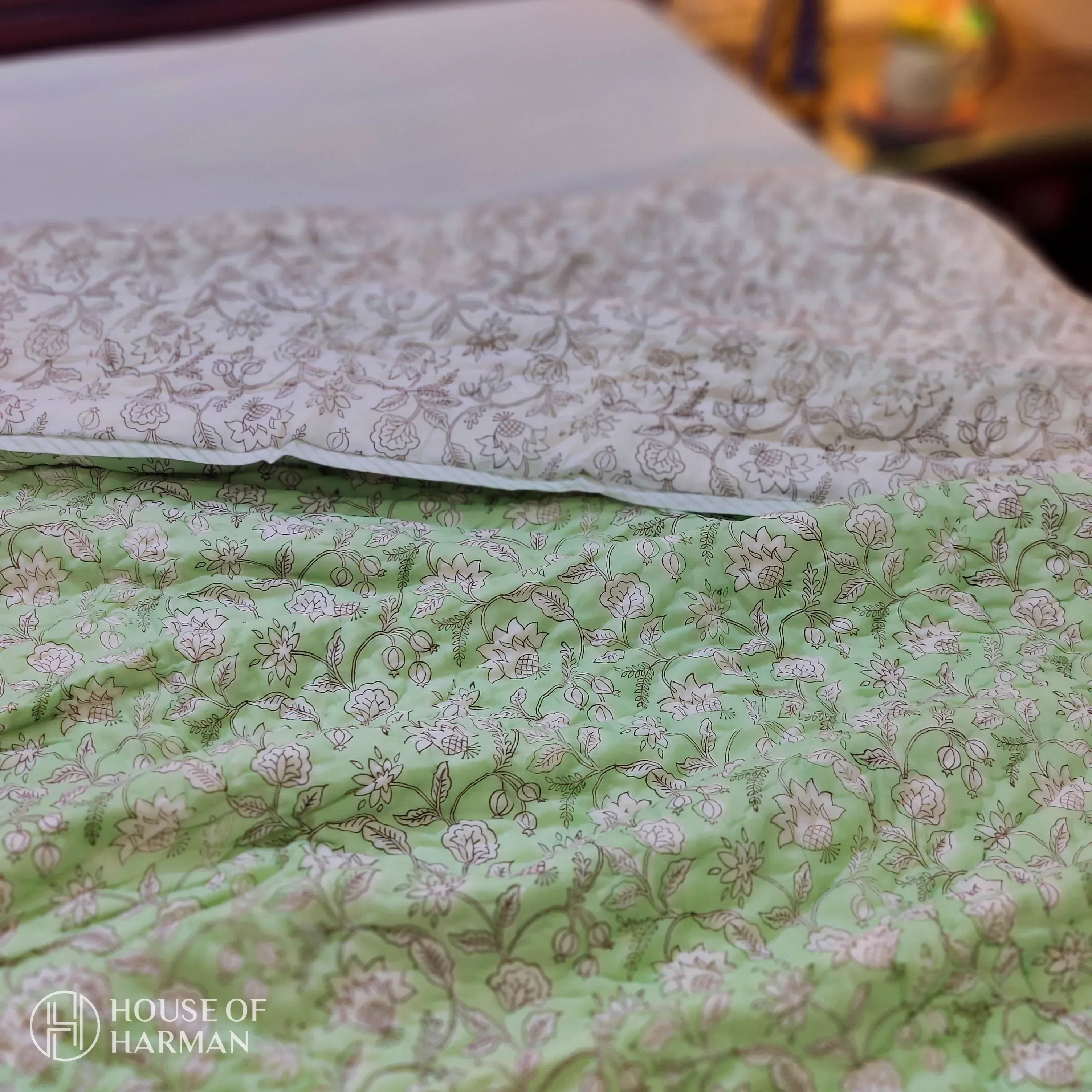 Spring Lime Quilt - HOUSE OF HARMAN