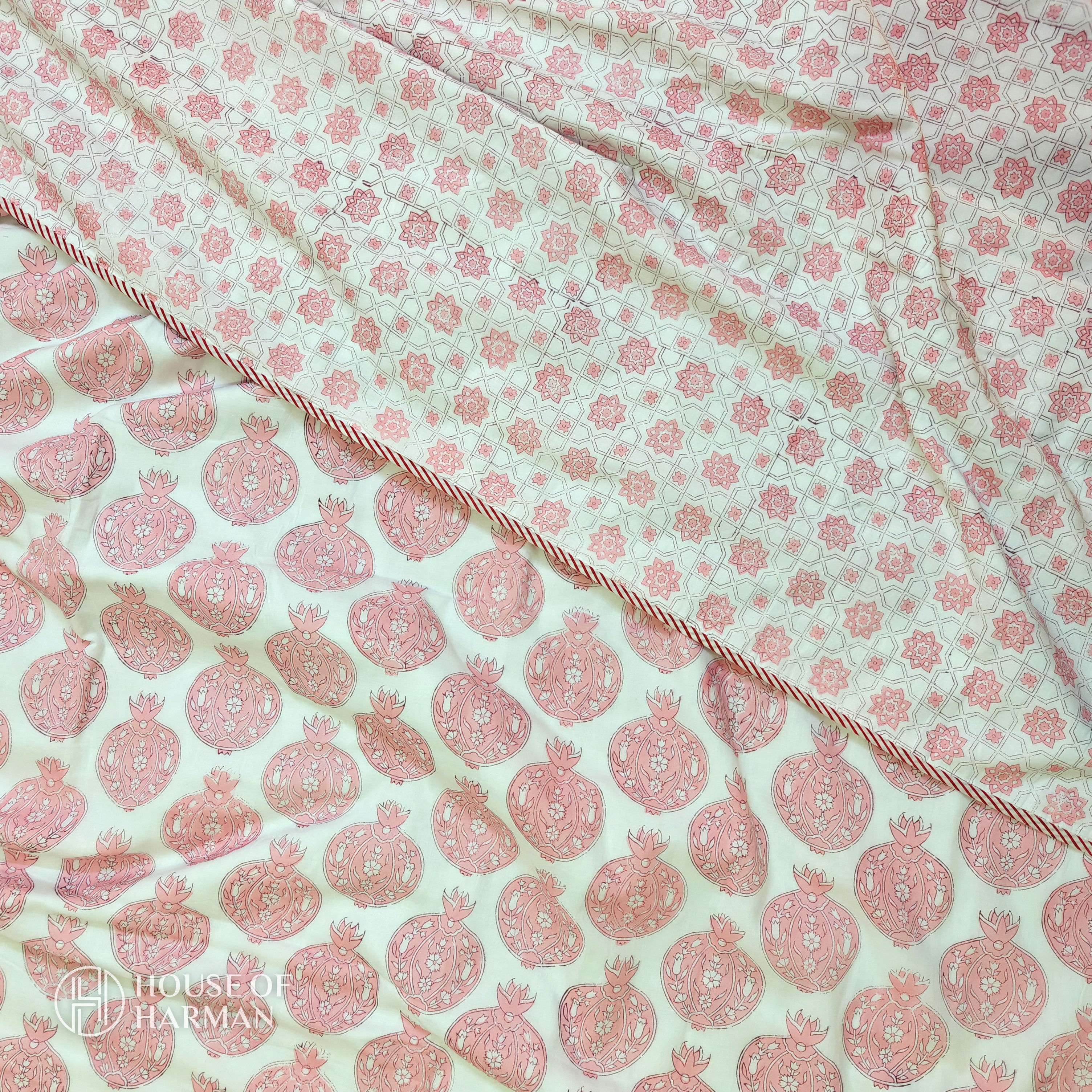 Pomegranate Party Bedsheet and Dohar