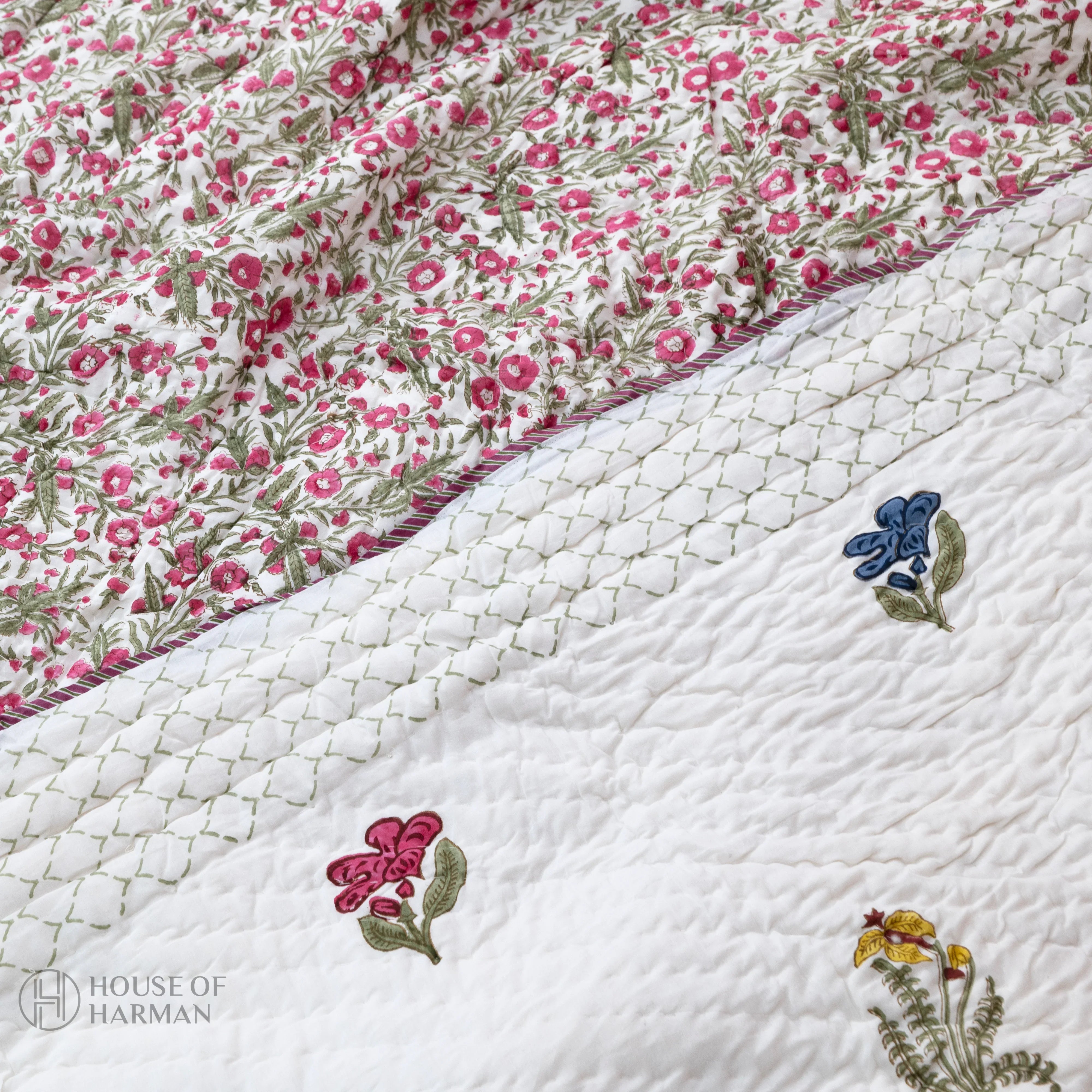 Floral Symphony Charm Quilt - HOUSE OF HARMAN