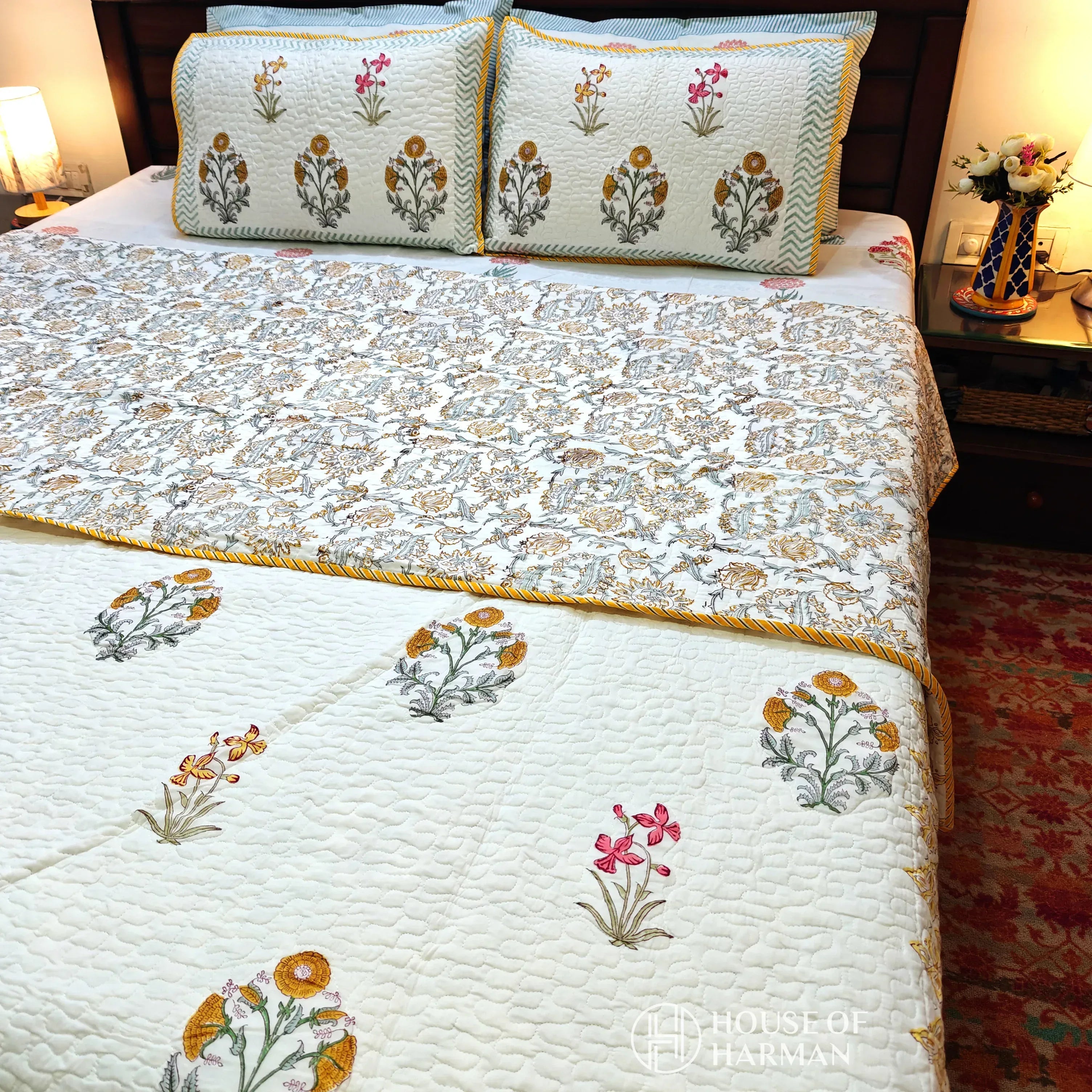 Sunshine Floral Serenade Bedcover - HOUSE OF HARMAN