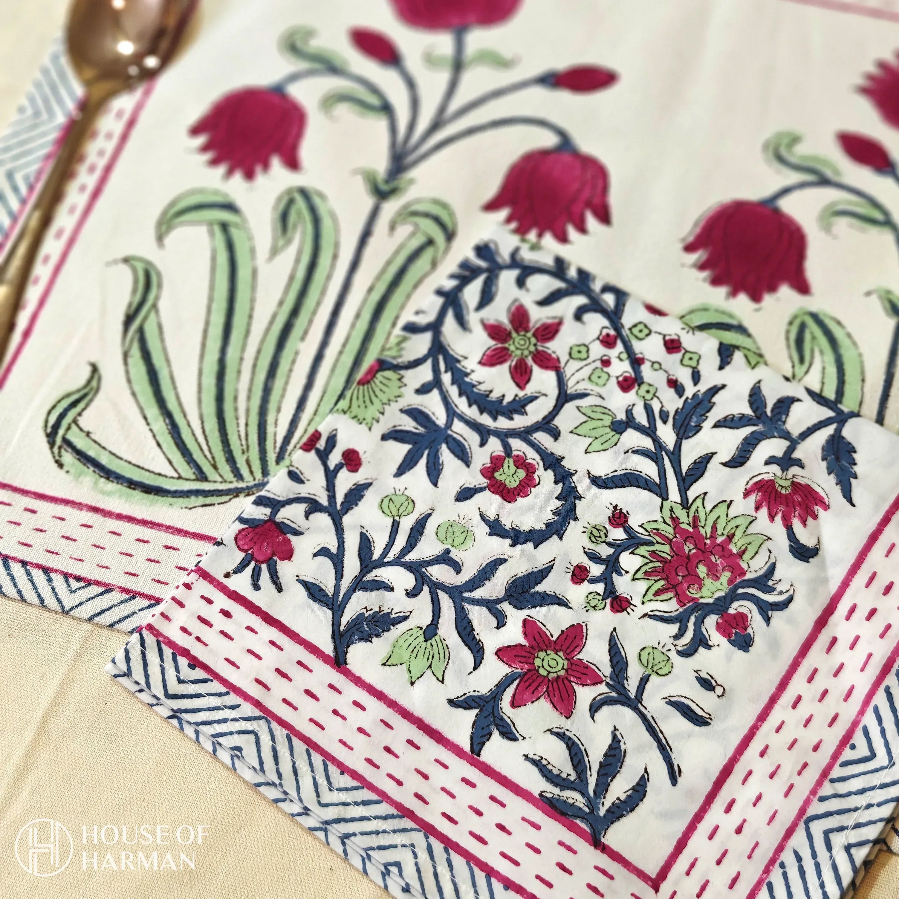 Magnolia Mist Placemats - HOUSE OF HARMAN