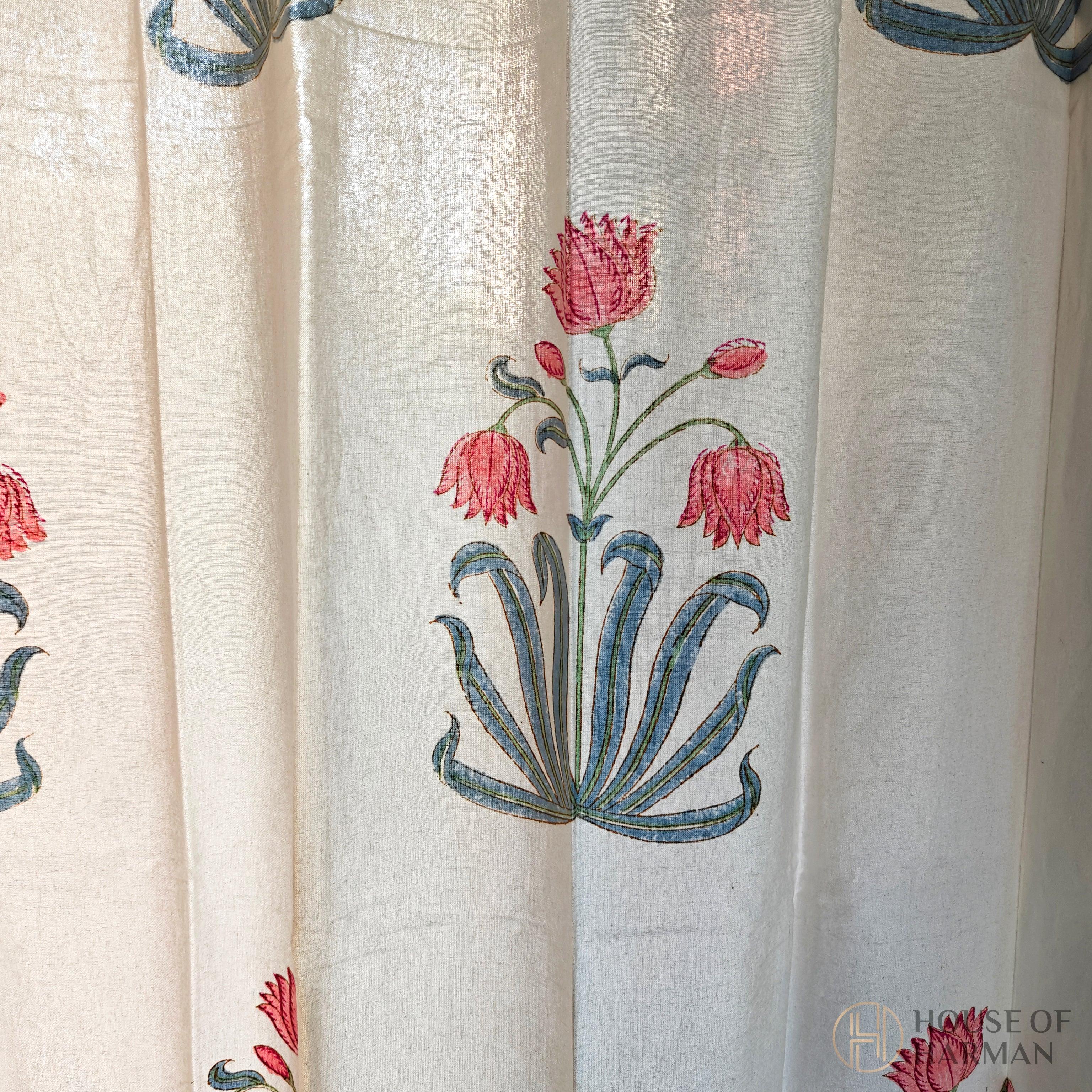 Block Print Curtain - HOUSE OF HARMAN