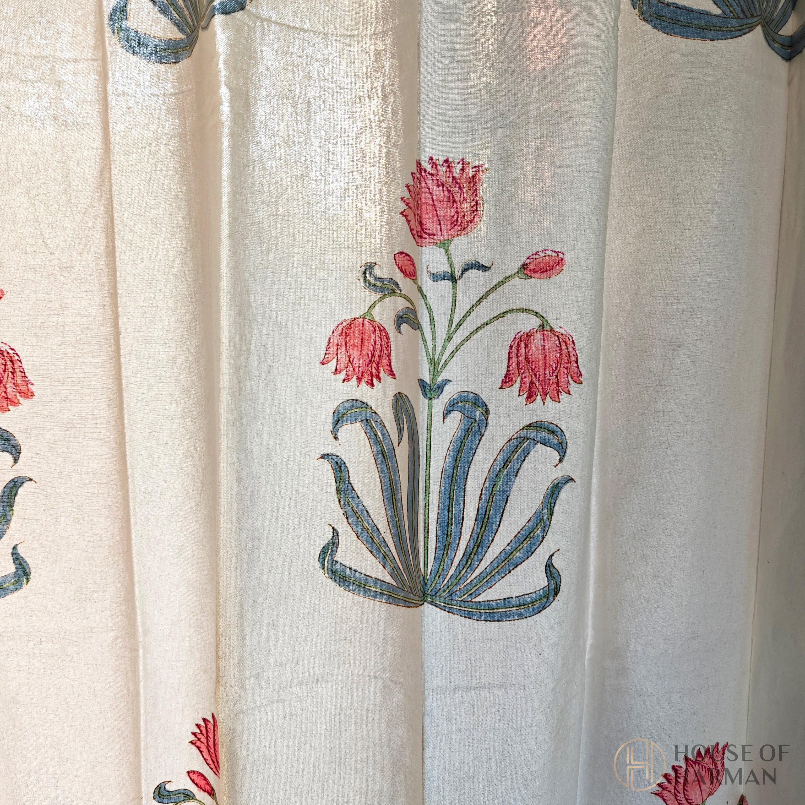 Block Print Curtain - HOUSE OF HARMAN