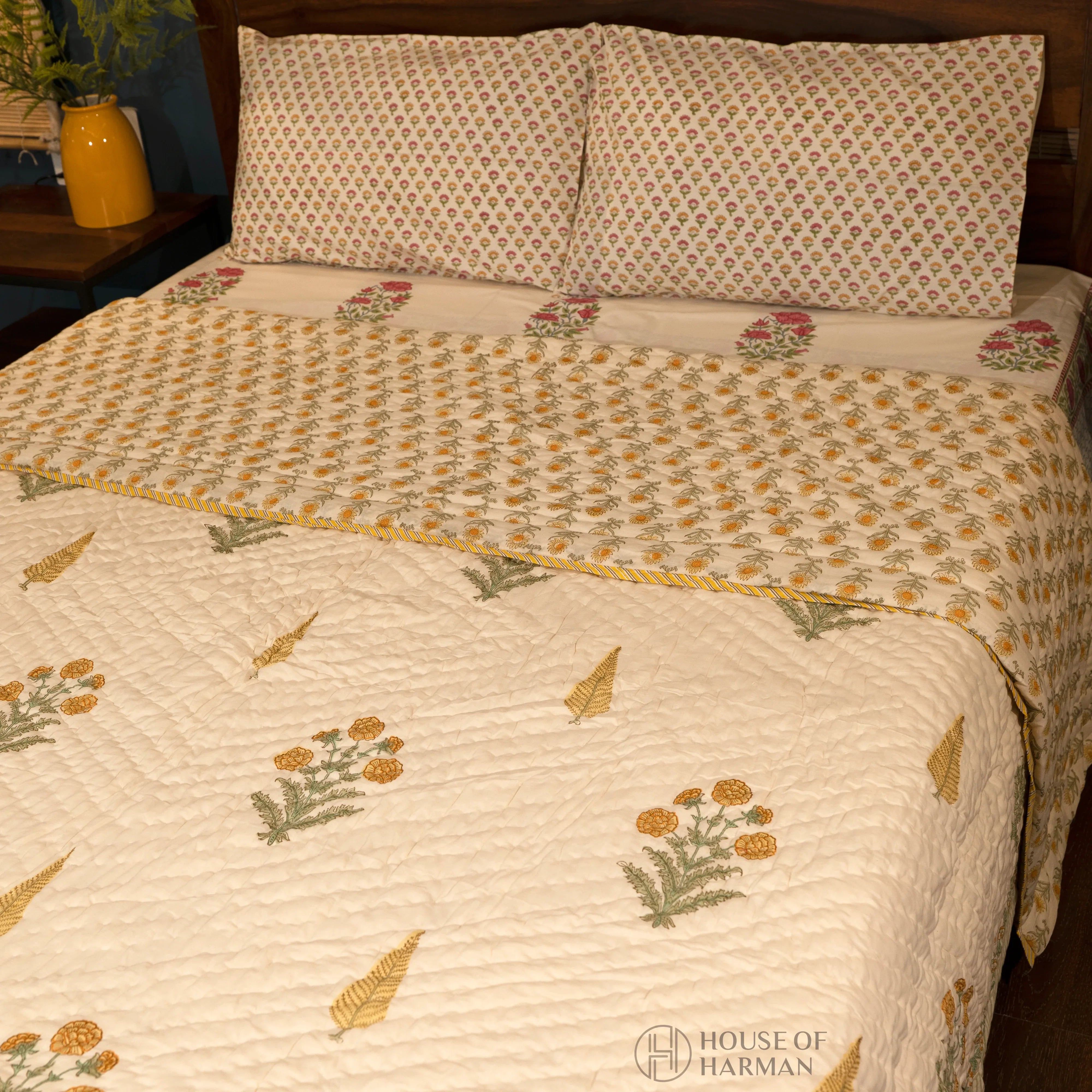 Amber Fern Garden Quilt - HOUSE OF HARMAN