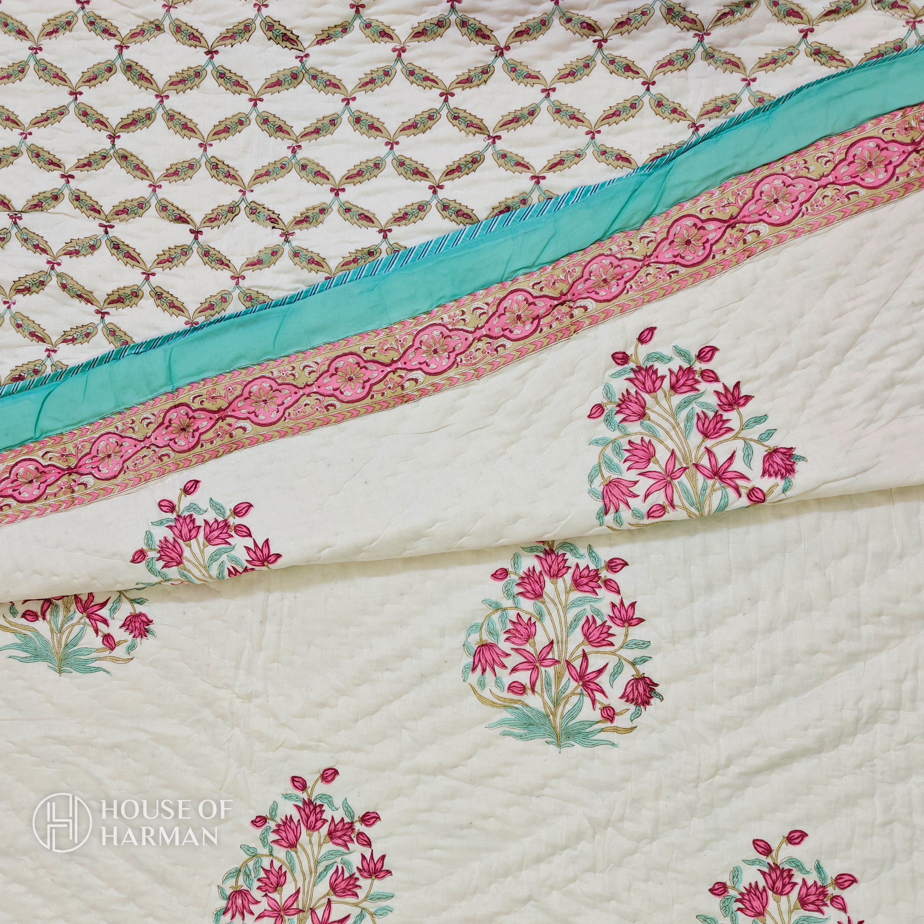 Carnation Garden Bliss Quilt