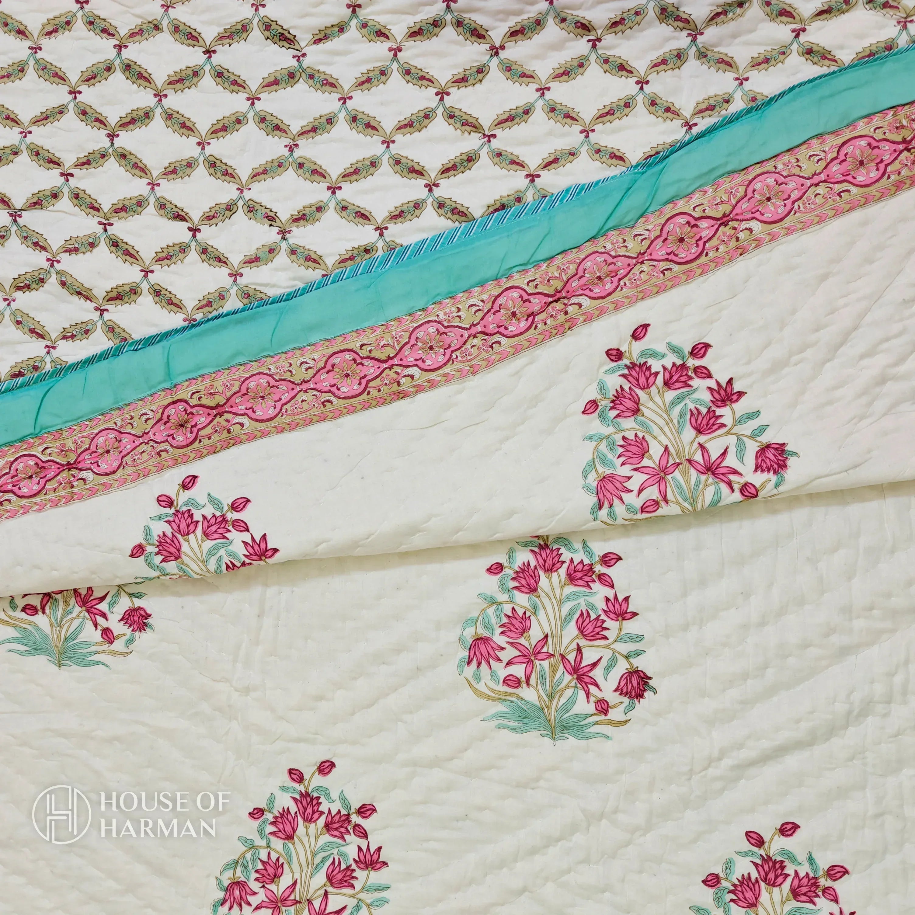 Carnation Garden Bliss Quilt - HOUSE OF HARMAN