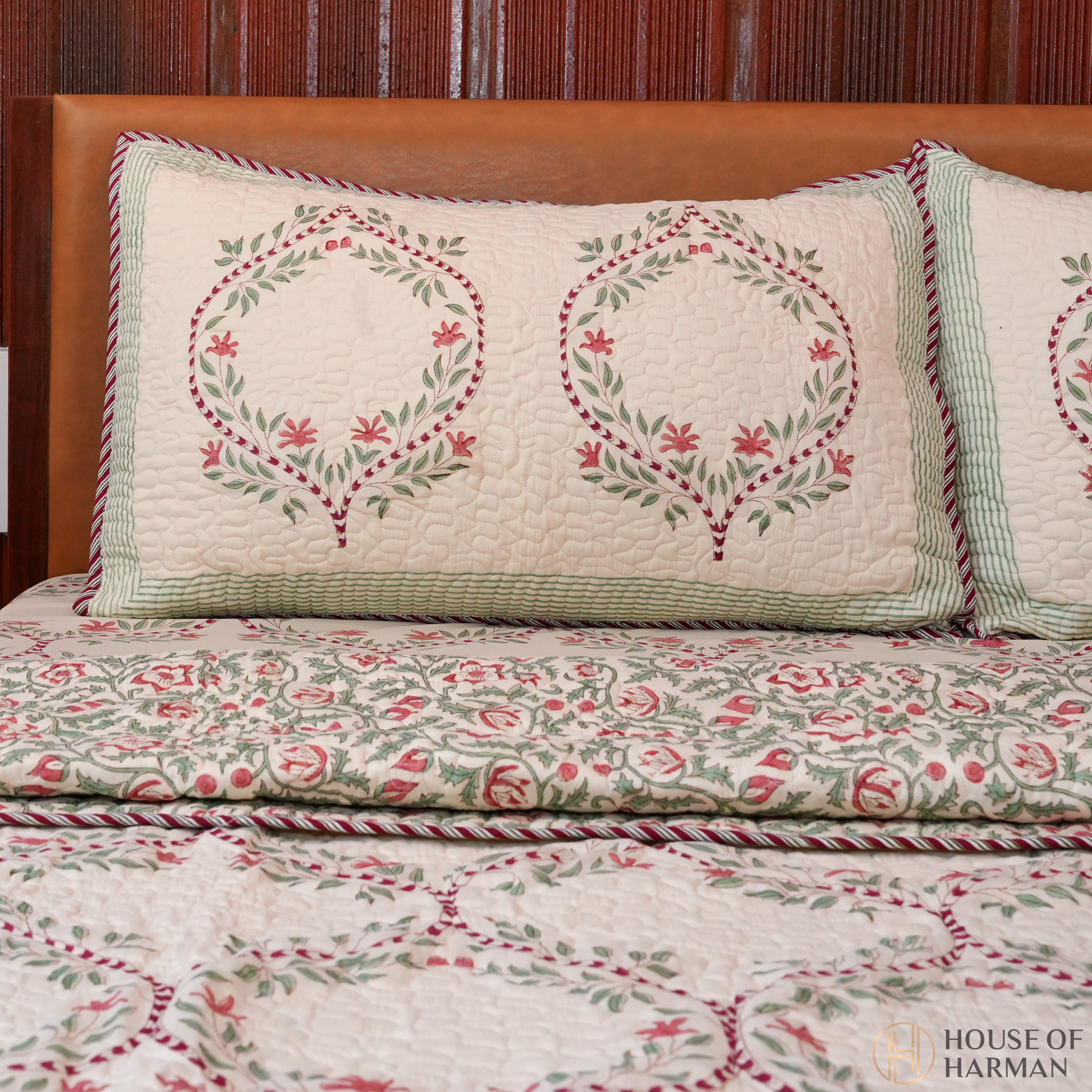 Heritage Verdant Trellis Bedcover