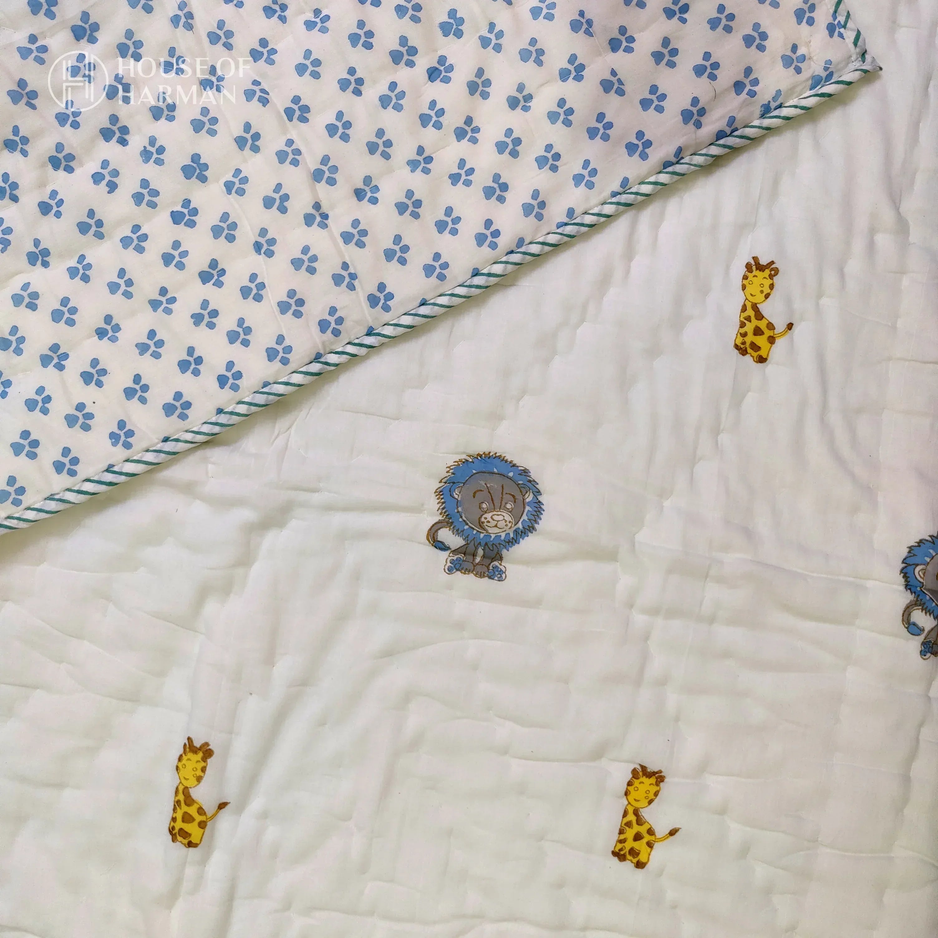 Safari Snuggles Baby Quilt - HOUSE OF HARMAN