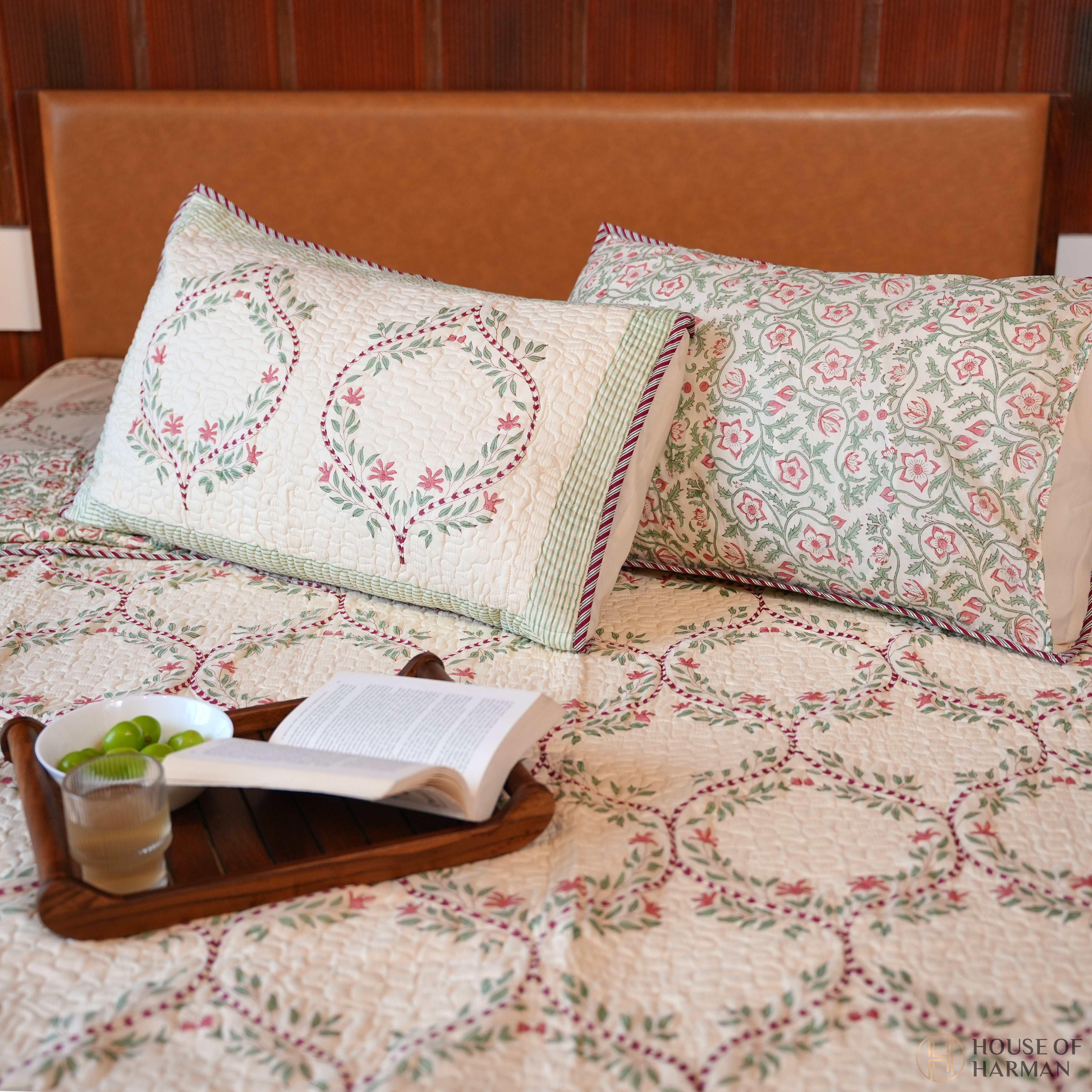 Heritage Verdant Trellis Bedcover - HOUSE OF HARMAN