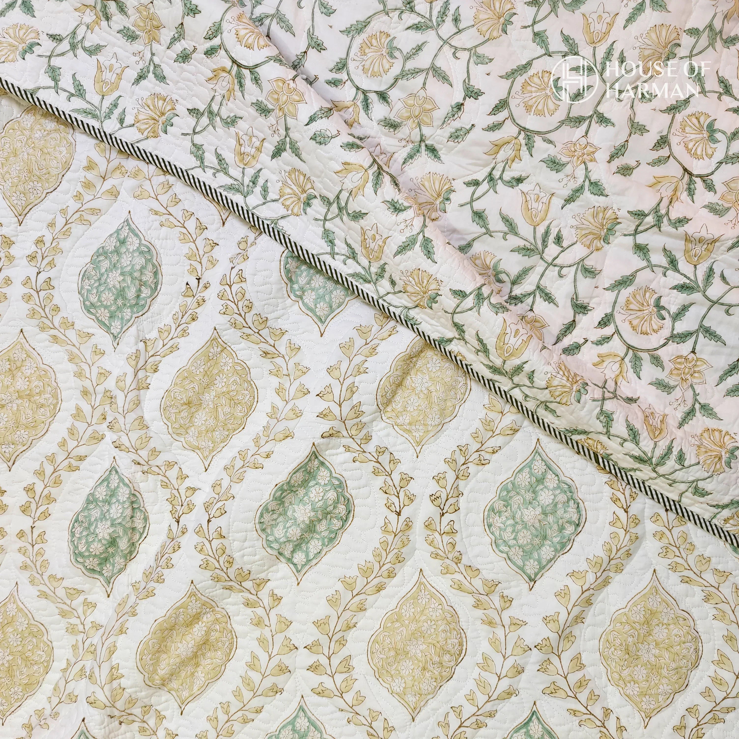 Golden Ivy Dream Bedcover - HOUSE OF HARMAN