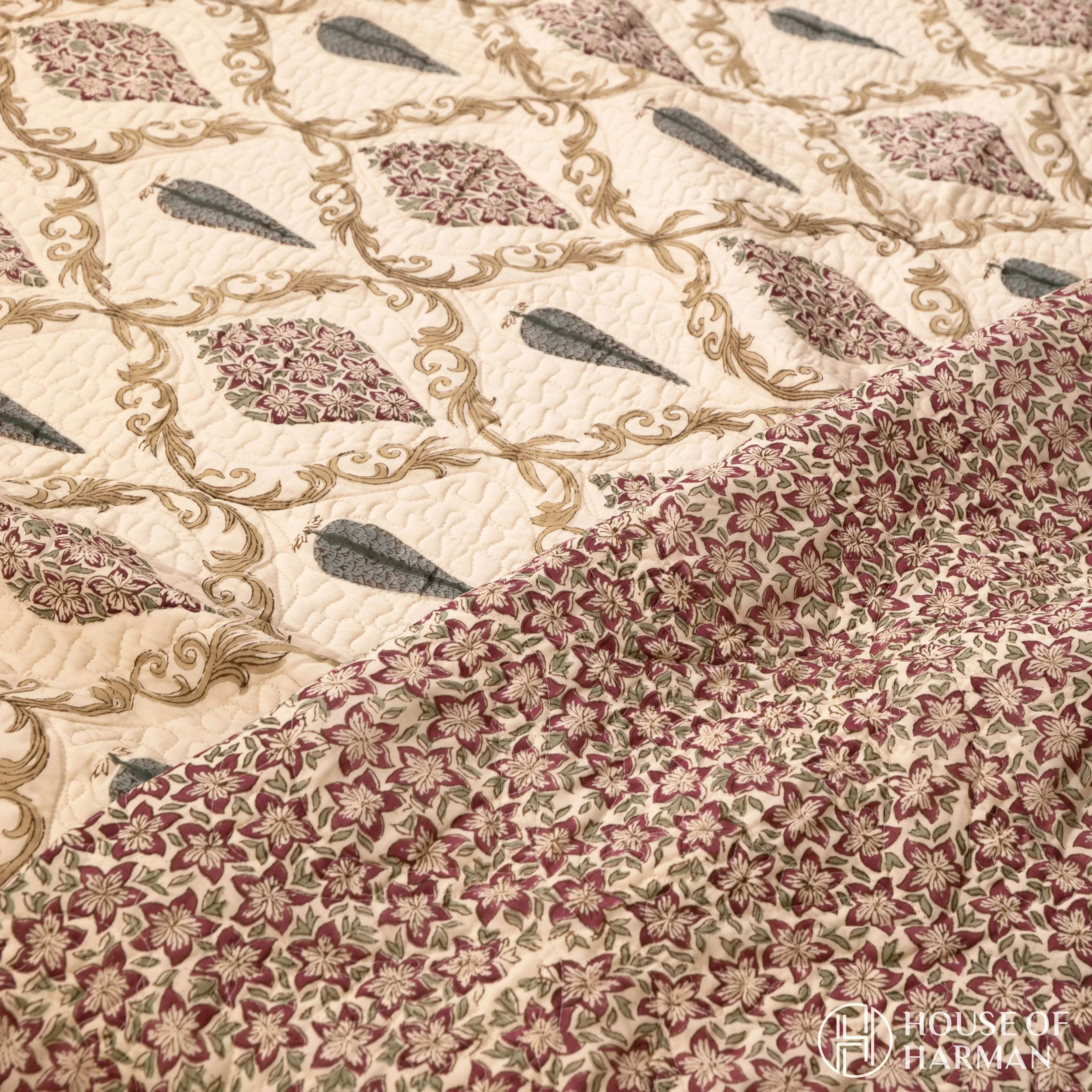 Mughal Baroque Bedcover - HOUSE OF HARMAN