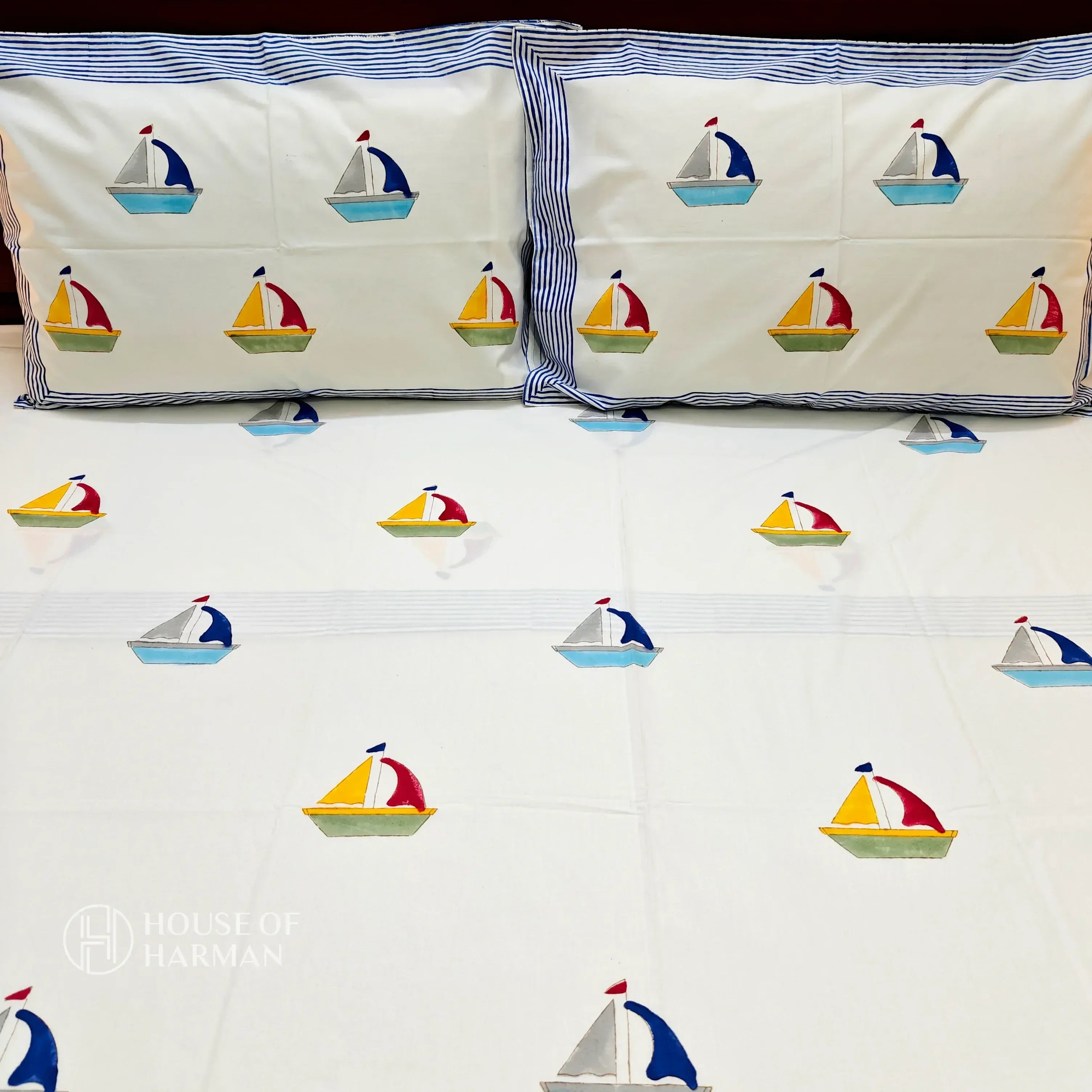 Little Voyager Sail Bedsheet - HOUSE OF HARMAN