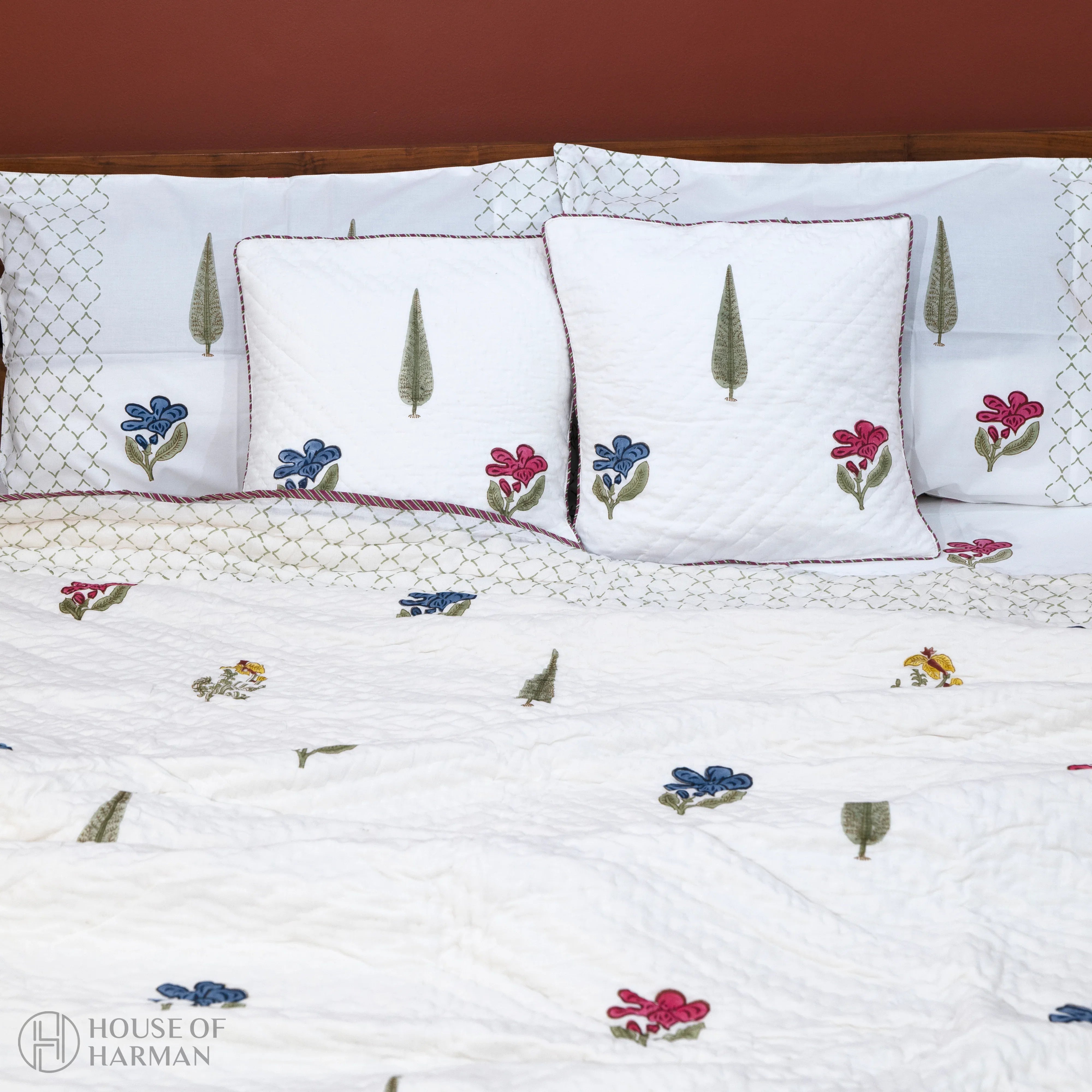 Floral Symphony Charm Quilt - HOUSE OF HARMAN