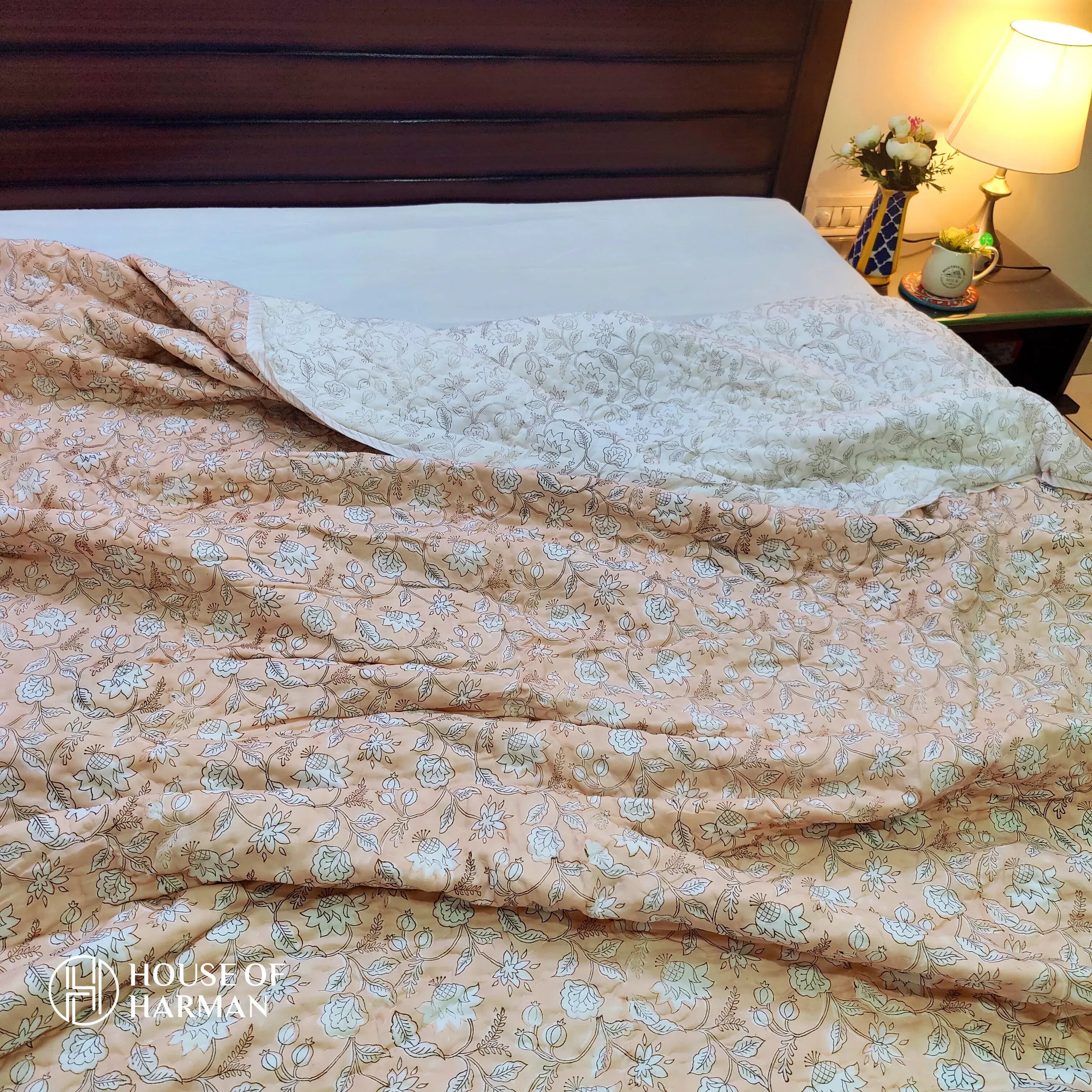 Summer Peach Quilt - HOUSE OF HARMAN