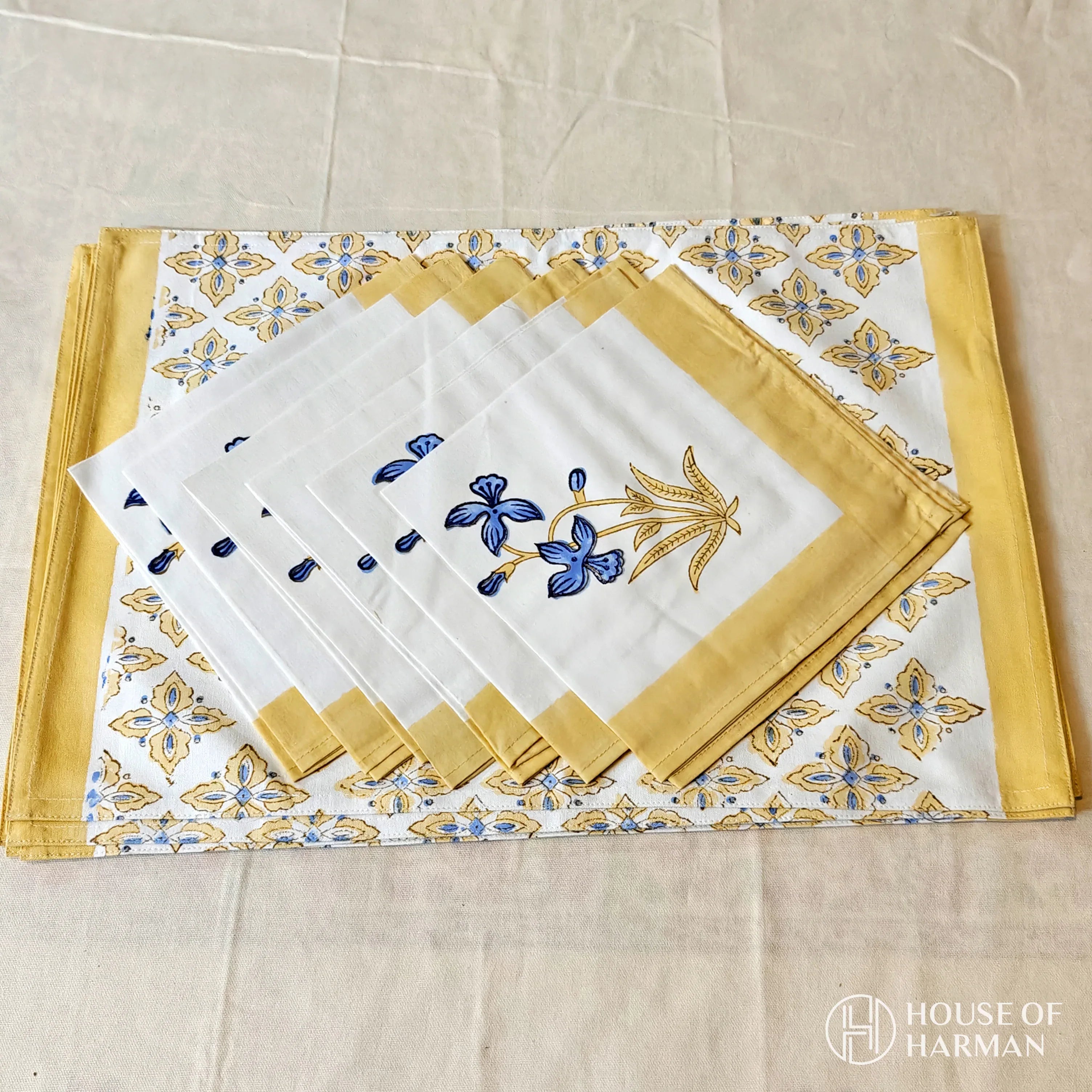 Sky Petal Whisper Placemats - HOUSE OF HARMAN