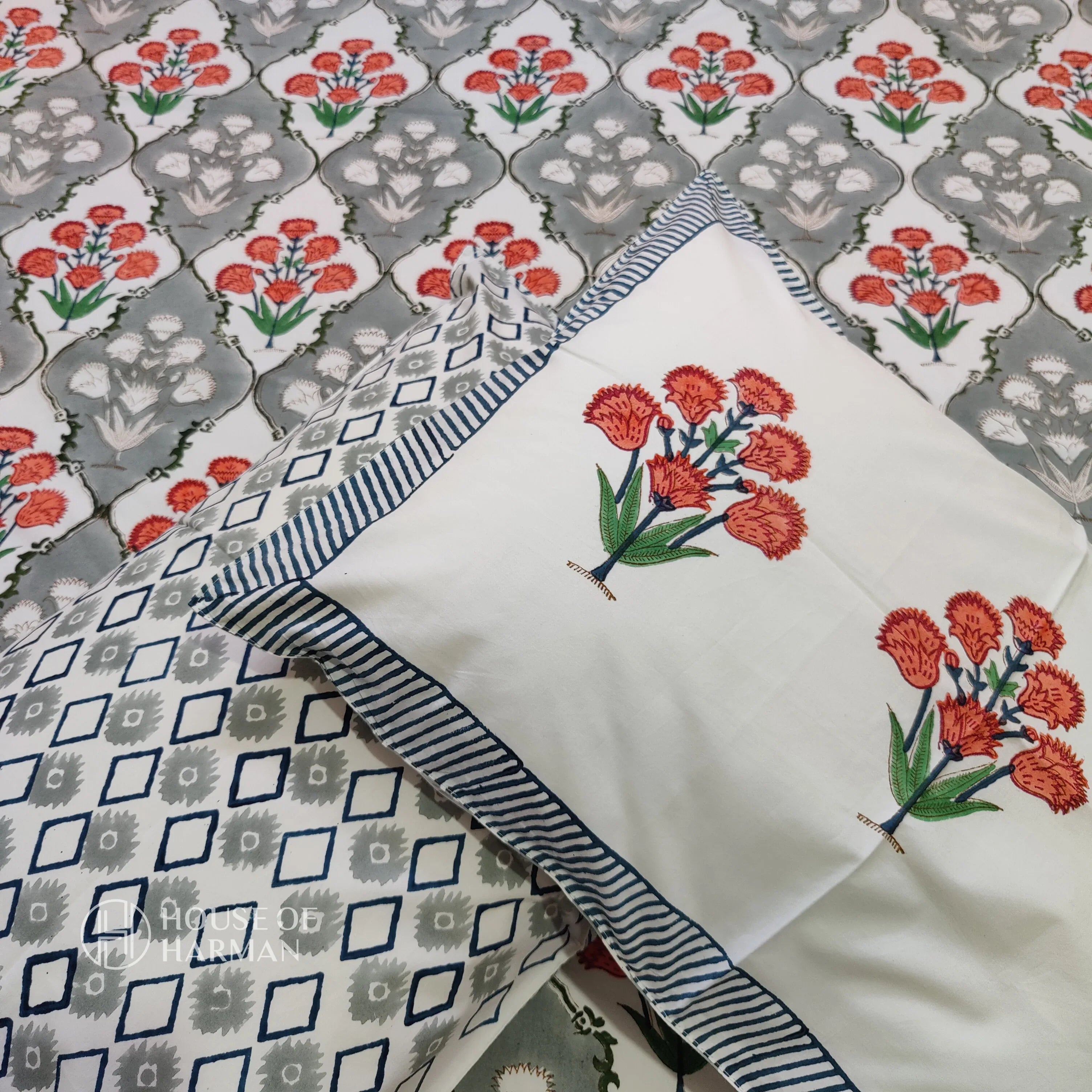 Valley of Flowers Bedsheet - HOUSE OF HARMAN