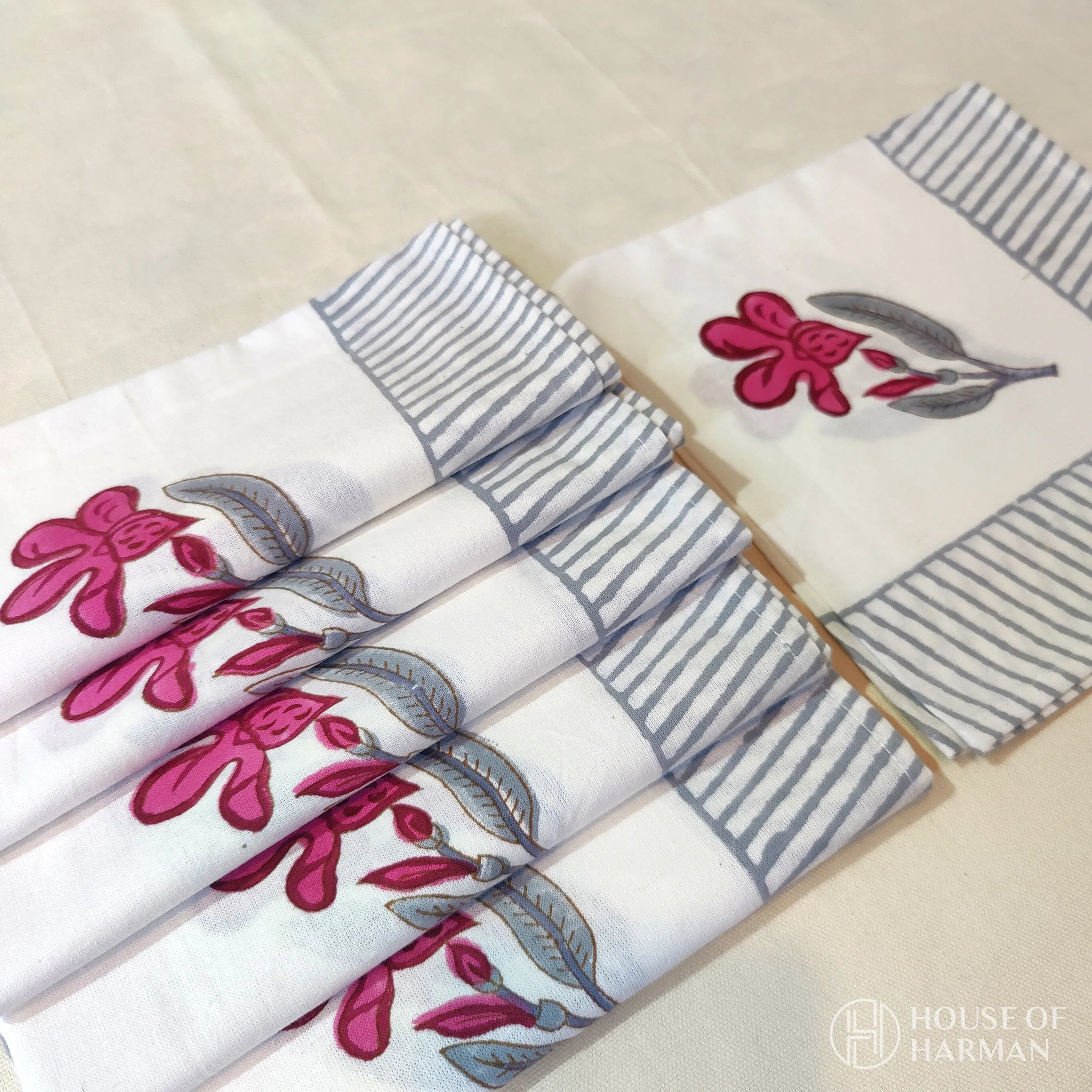 Peony Glimmer Placemats - HOUSE OF HARMAN