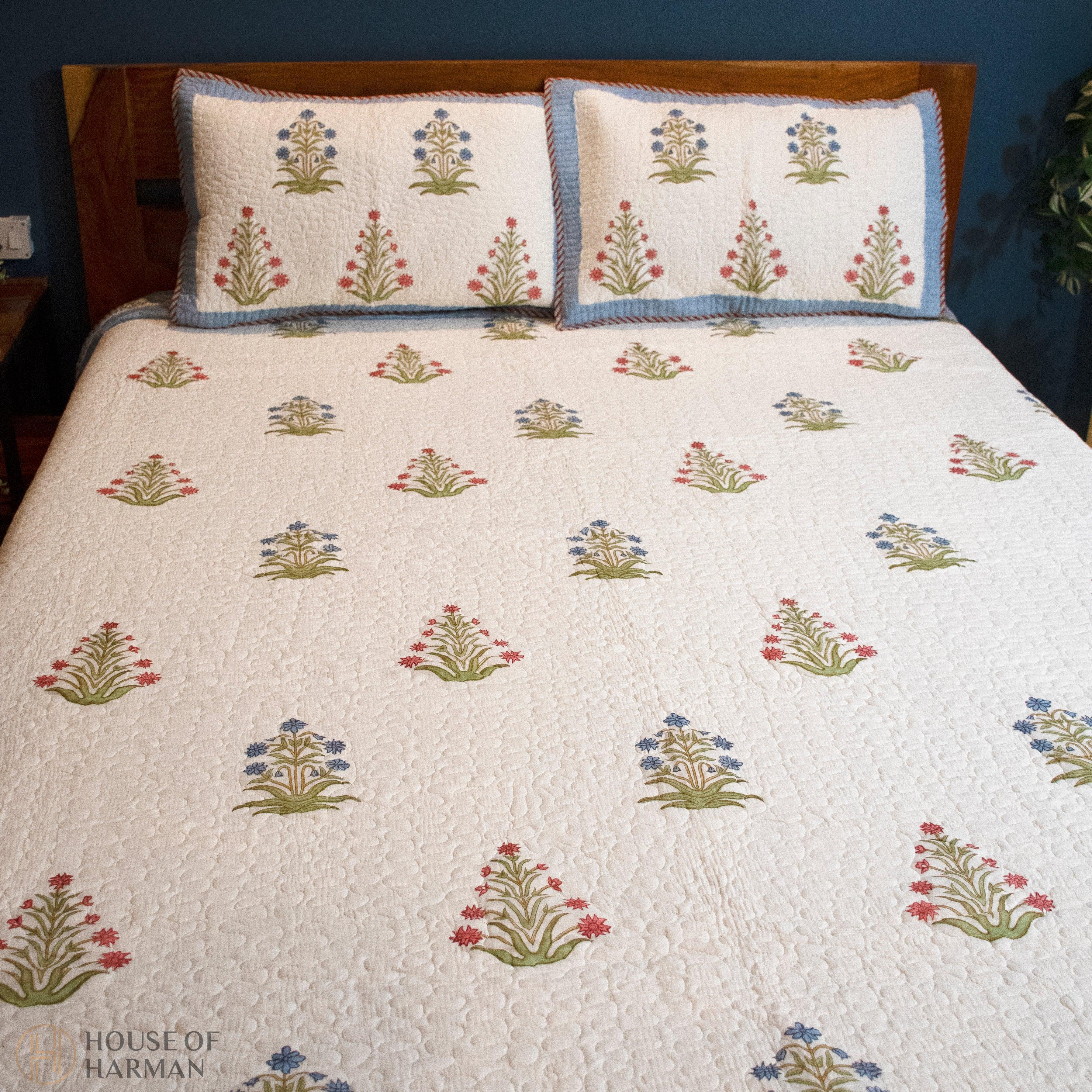 Nargis Bloom Bedcover - HOUSE OF HARMAN