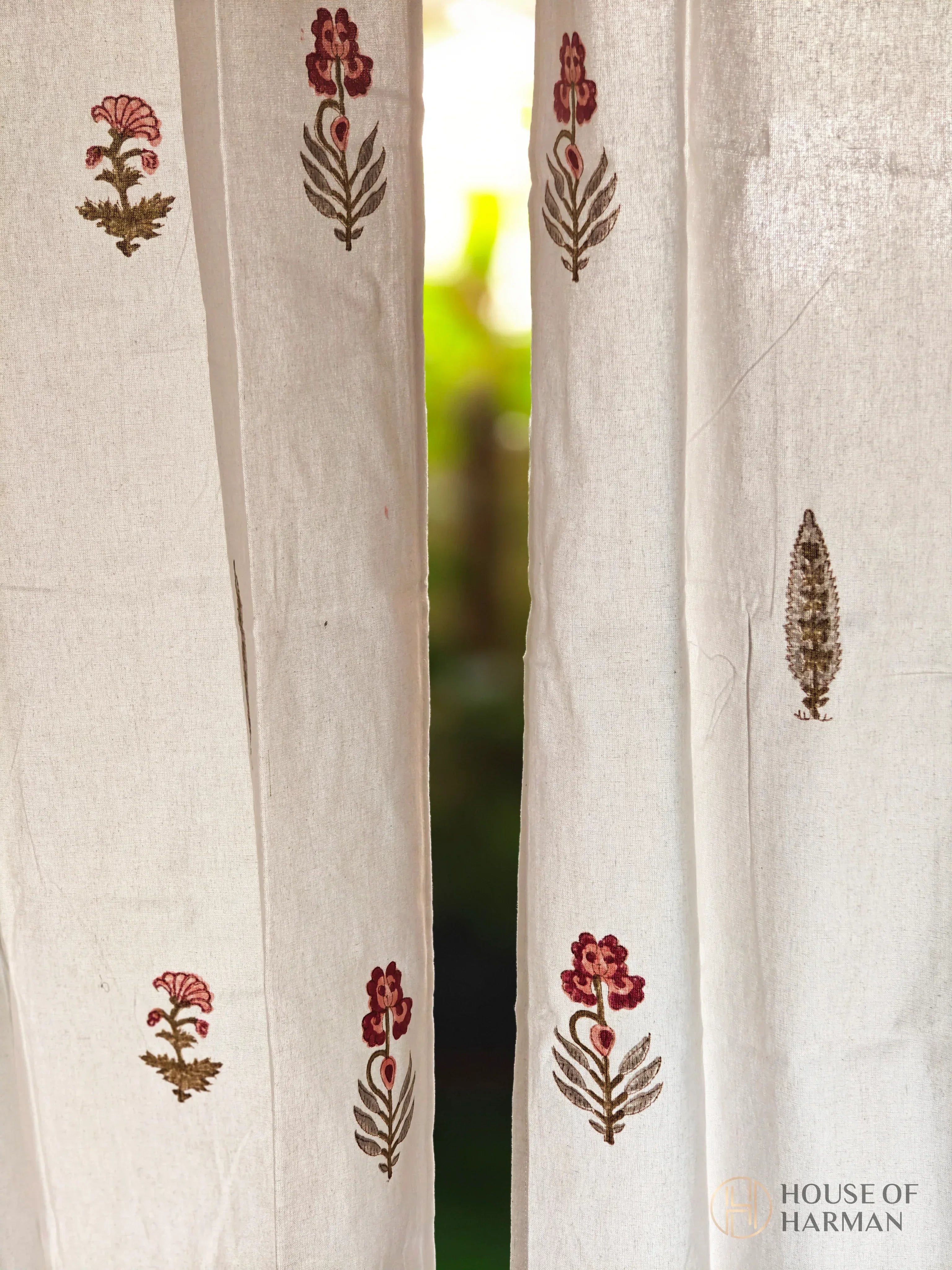 Block Print Curtain - HOUSE OF HARMAN