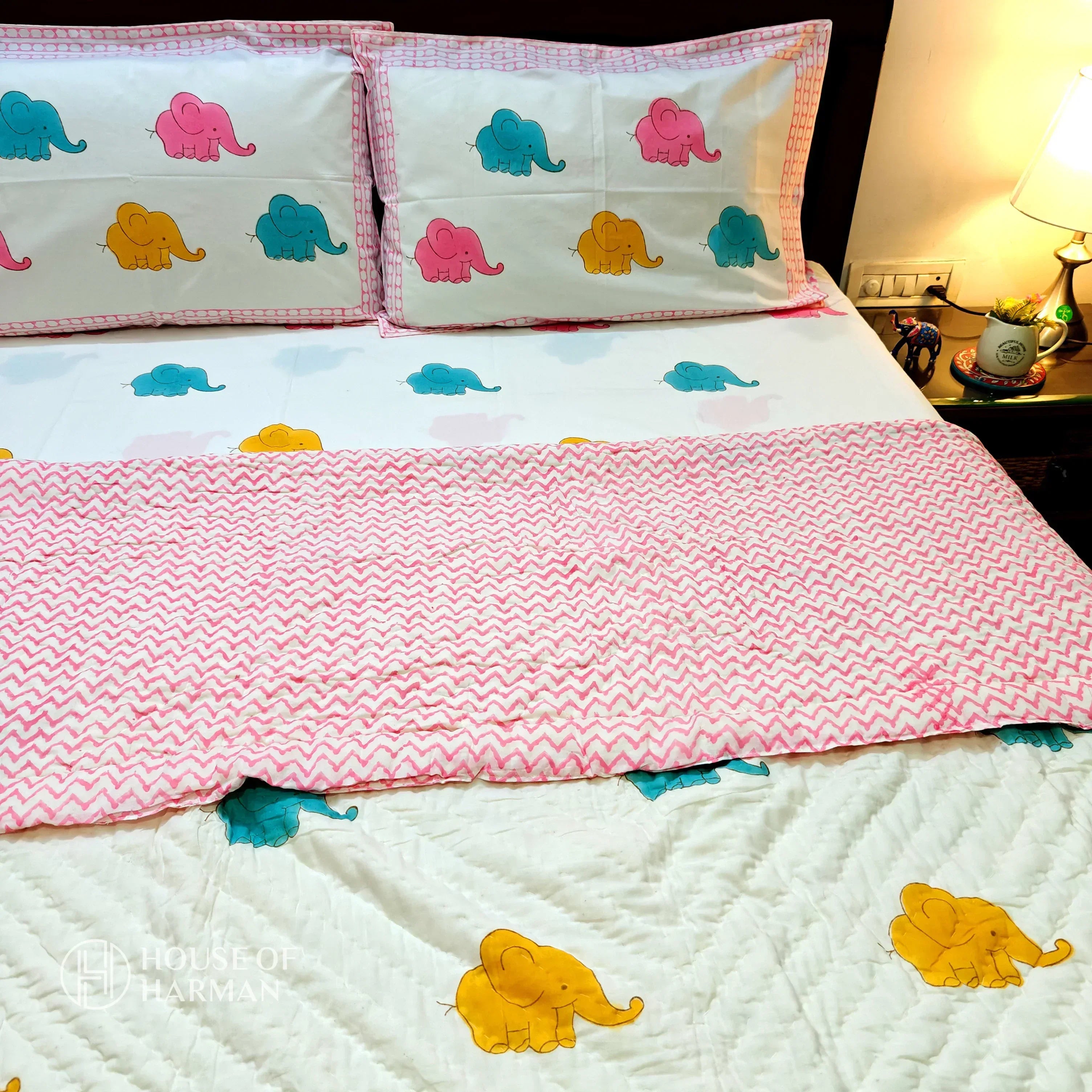 Playful Trunky Joys Quilt - HOUSE OF HARMAN