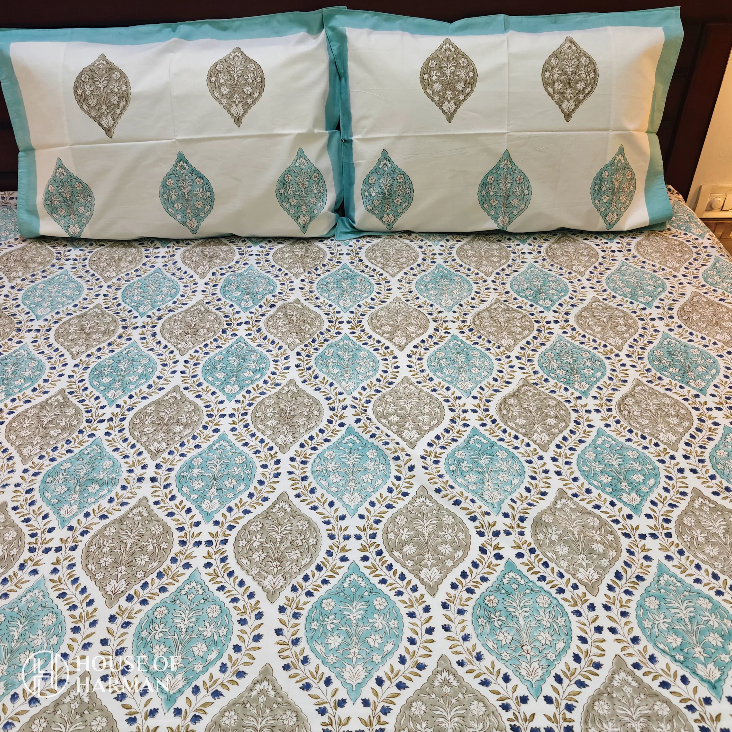 Mughal Jaal Bedsheet - HOUSE OF HARMAN