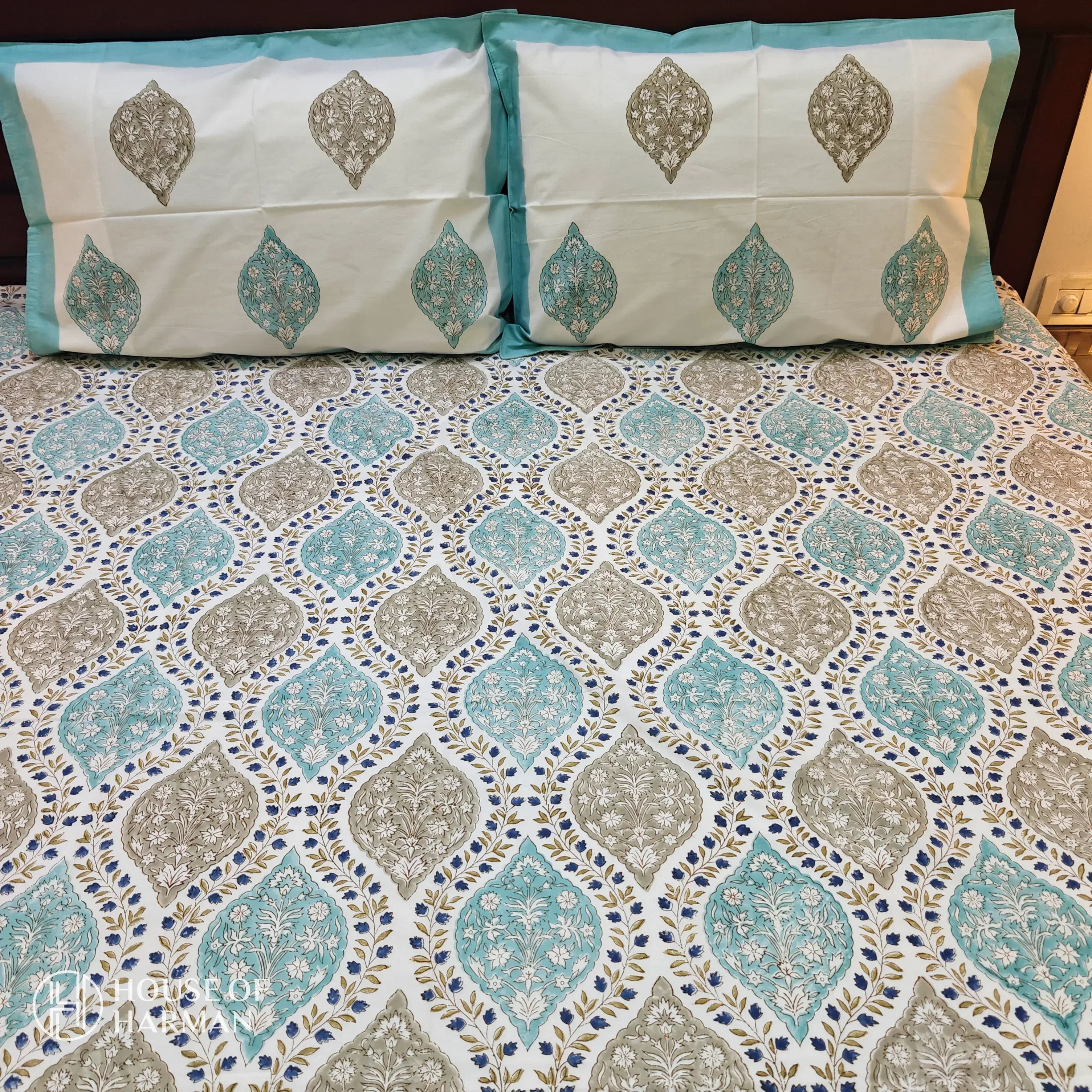 Mughal Jaal Bedsheet - HOUSE OF HARMAN