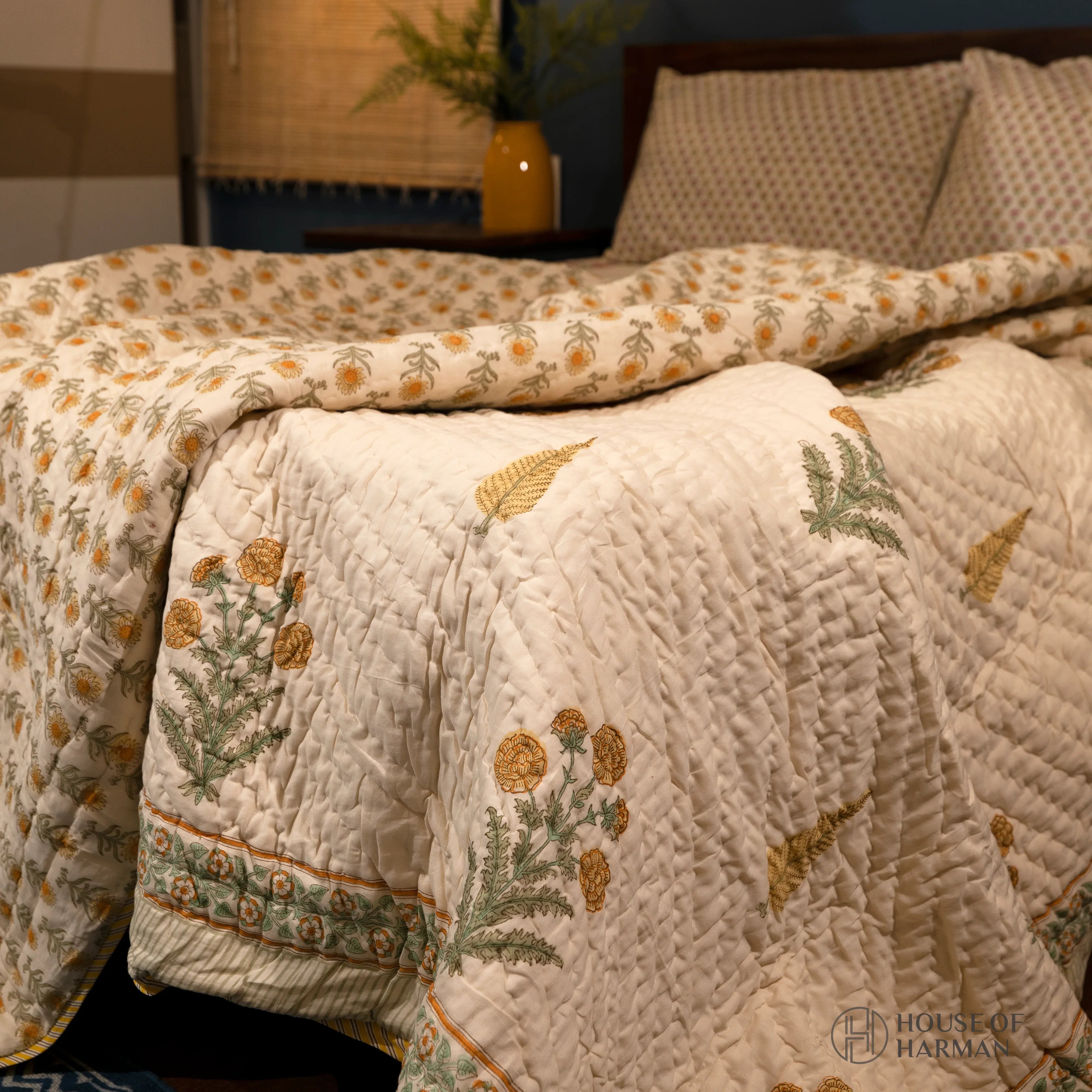 Amber Fern Garden Quilt - HOUSE OF HARMAN