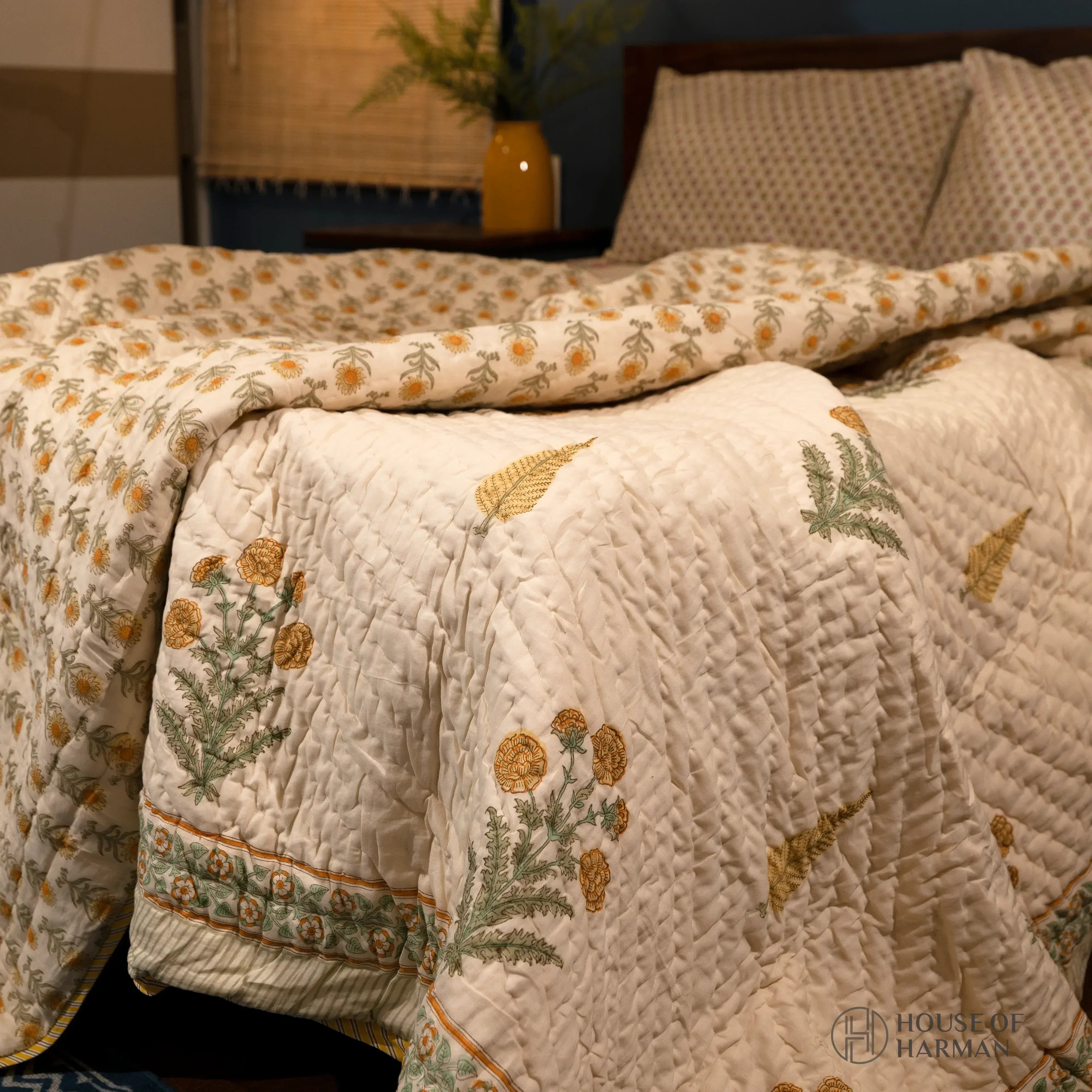 Amber Fern Garden Quilt - HOUSE OF HARMAN