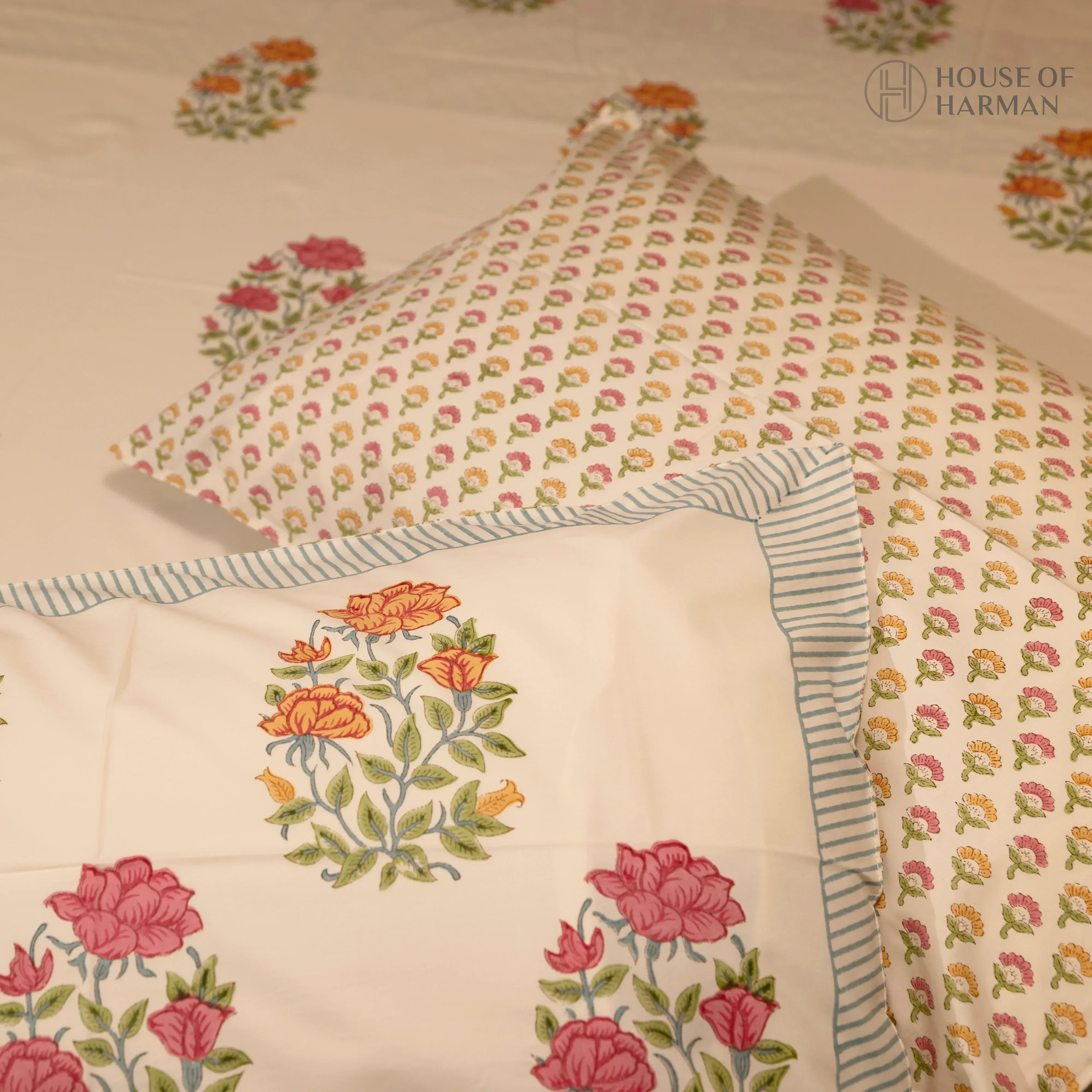 Bagh-e-Bahar Bedsheet - HOUSE OF HARMAN