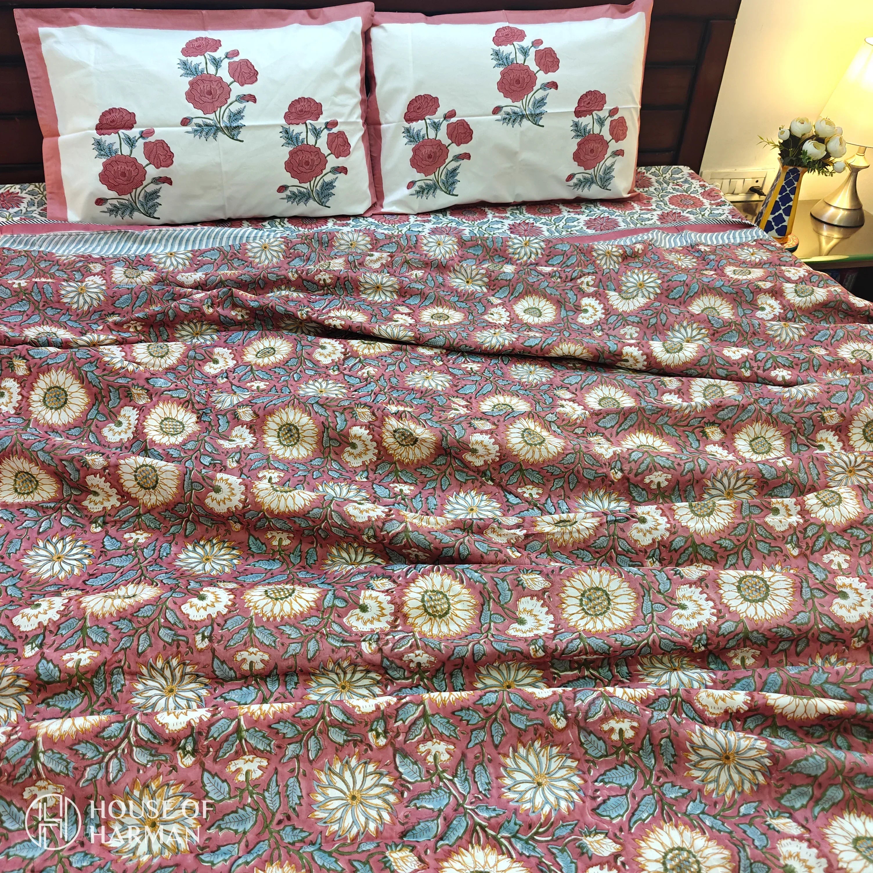 Vintage Rosewood Delight Dohar - HOUSE OF HARMAN