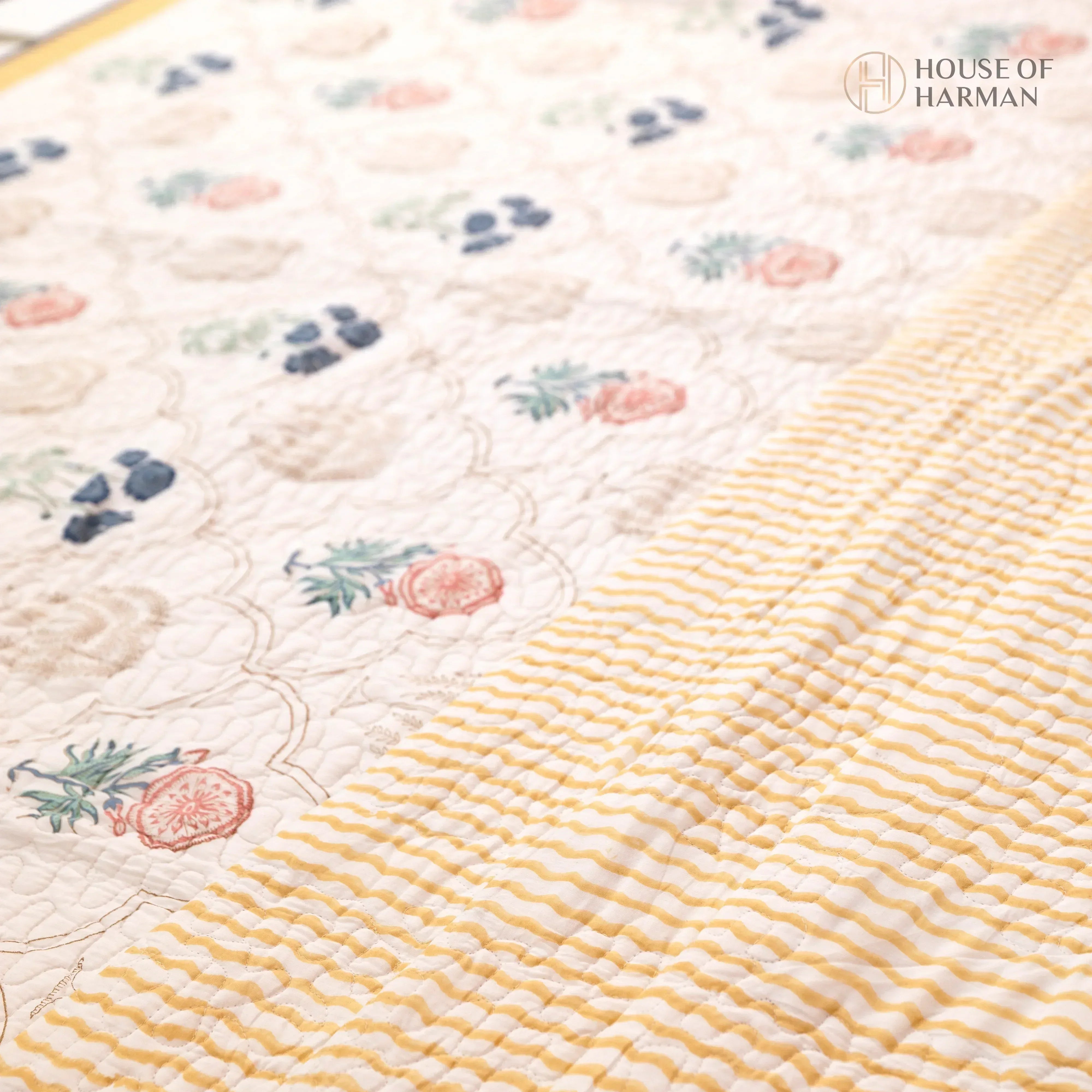 Elysian Floral Arches Bedcover - HOUSE OF HARMAN